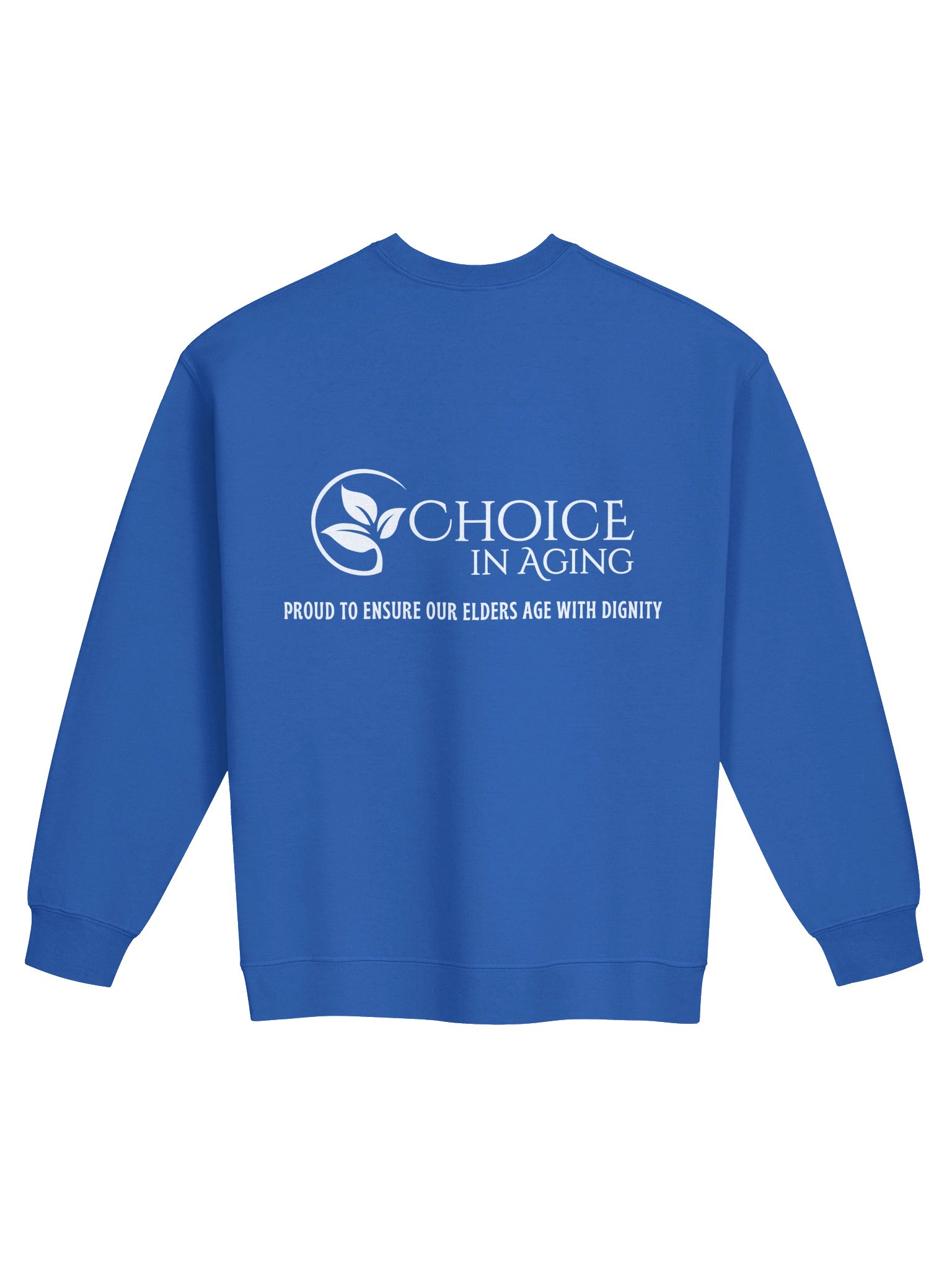 Classic Crewneck Sweatshirt by Gildan - "Aging is Just Another Word for Living" (Choice in Aging Logo Variant) product image (14)