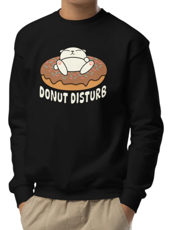 Donut Disturb Cat - Unisex Youth Sweatshirt product image (2)