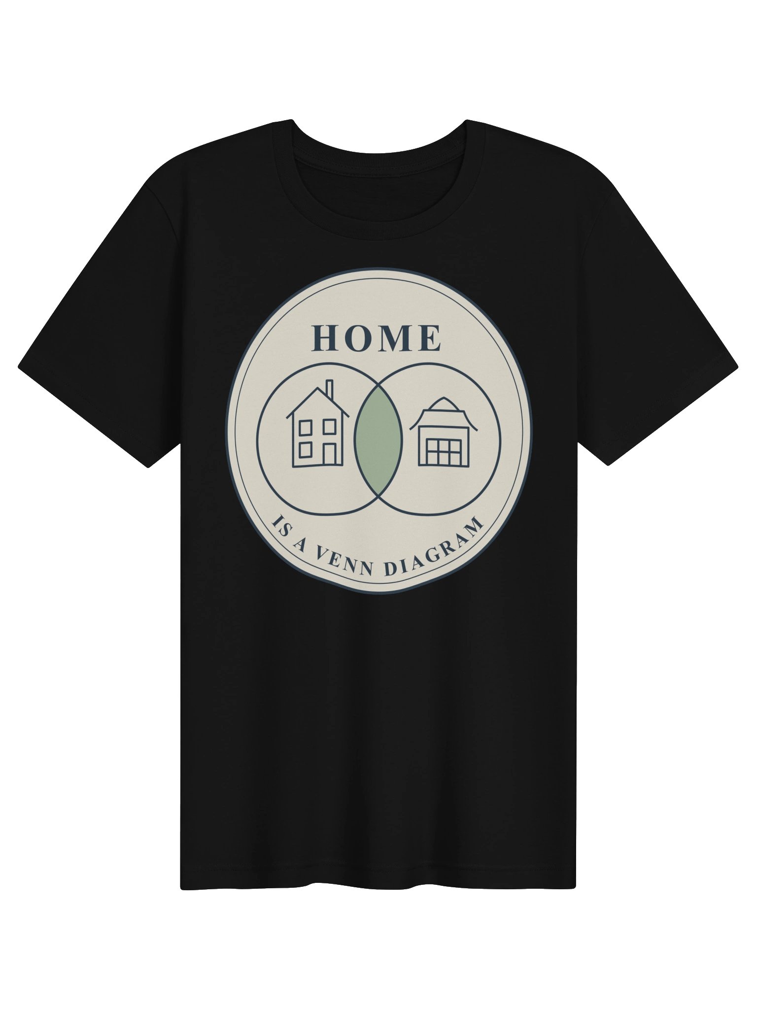 Home Is a Venn Diagram Tee (Cream Badge) product image (2)