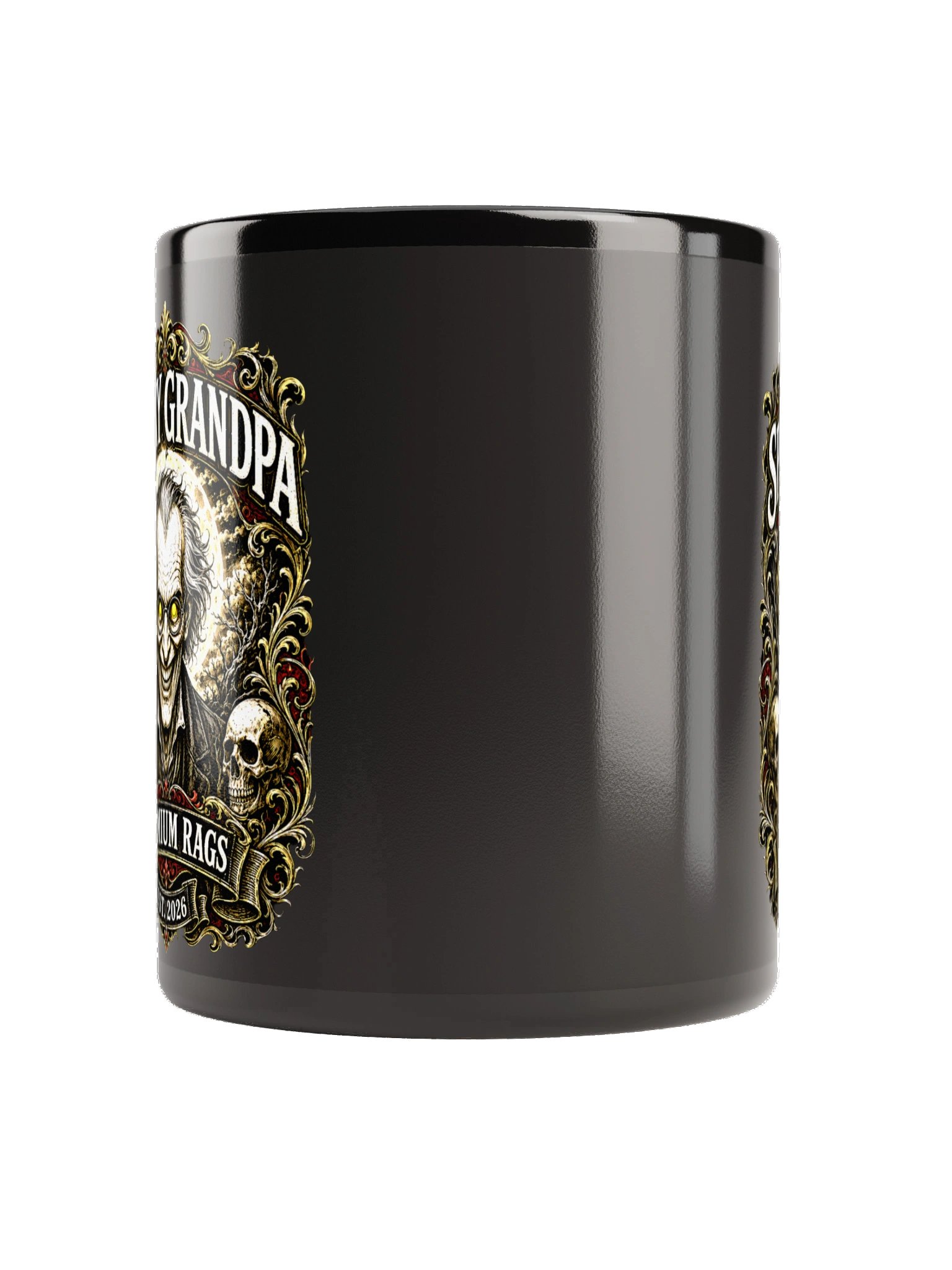Spooky Grandpa Premium Black Mug product image (4)