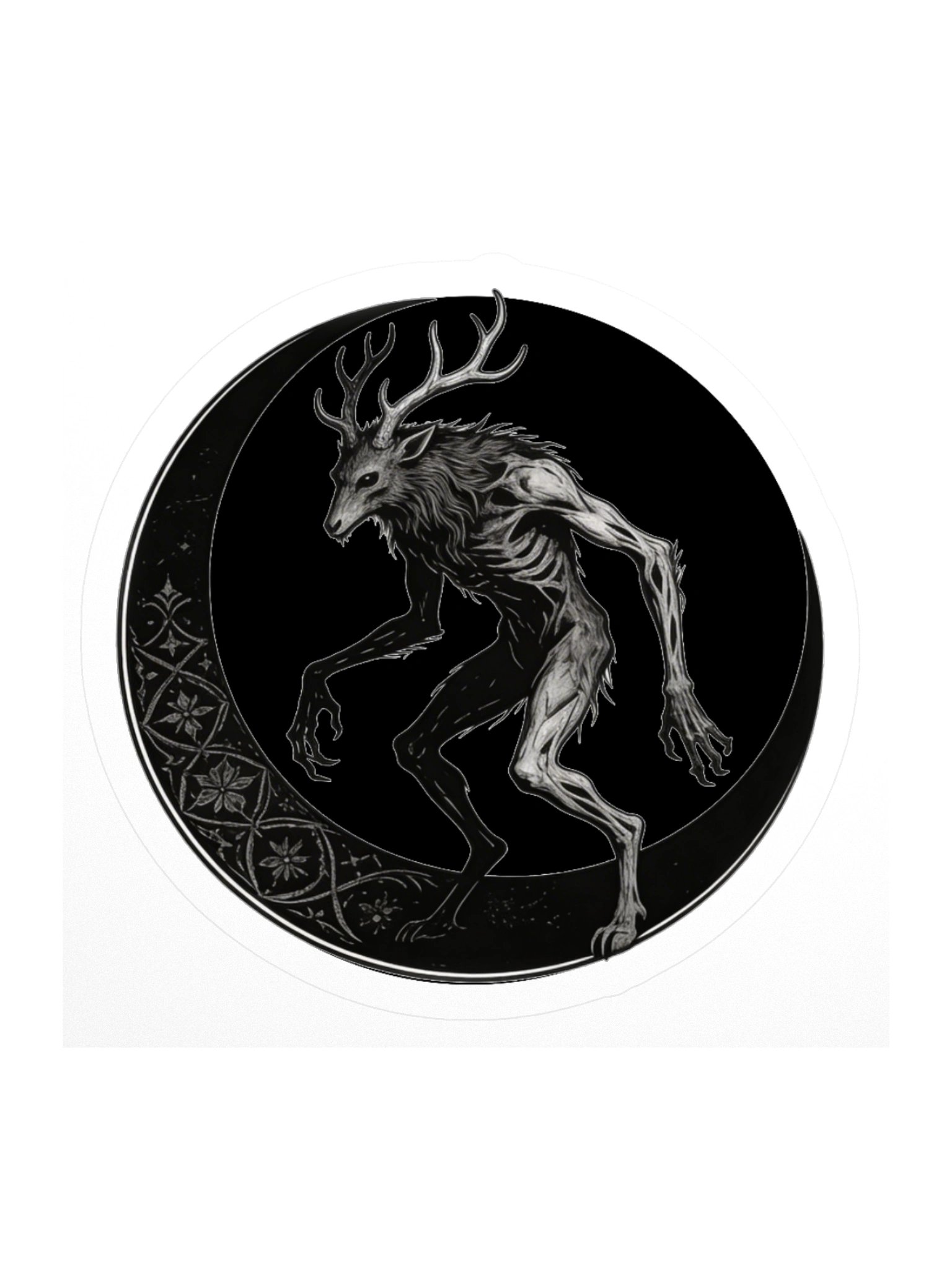 Wendigo Hunger of the Wild Kiss Cut Sticker product image (2)