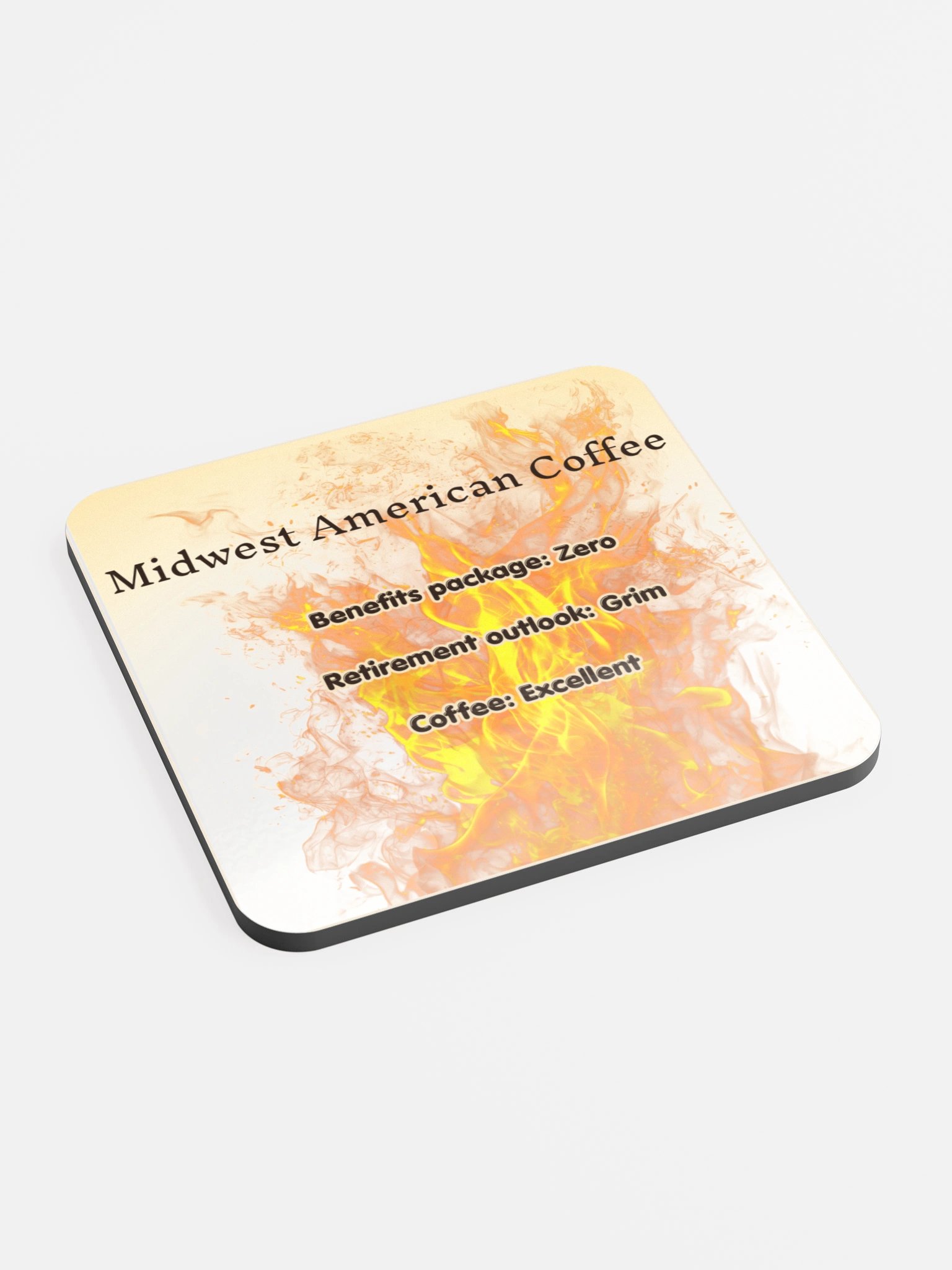 Coffee Bean Retirement Plan Coaster | Funny Coffee Coaster product image (2)