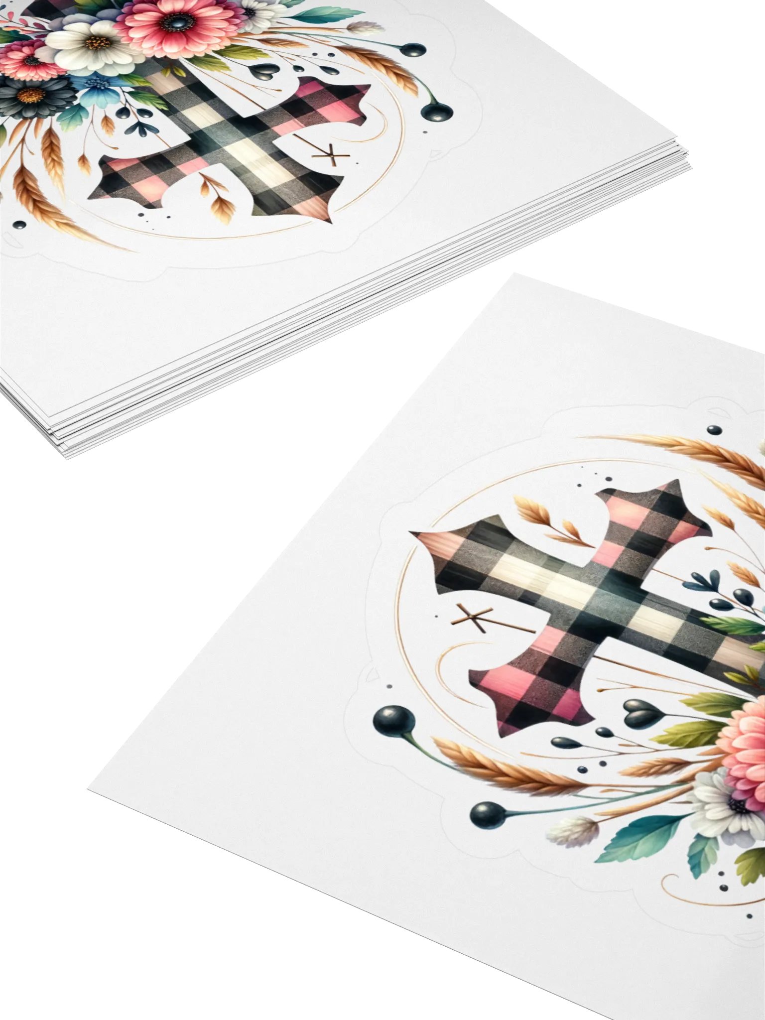 Floral Charm Kiss Cut Stickers. product image (4)