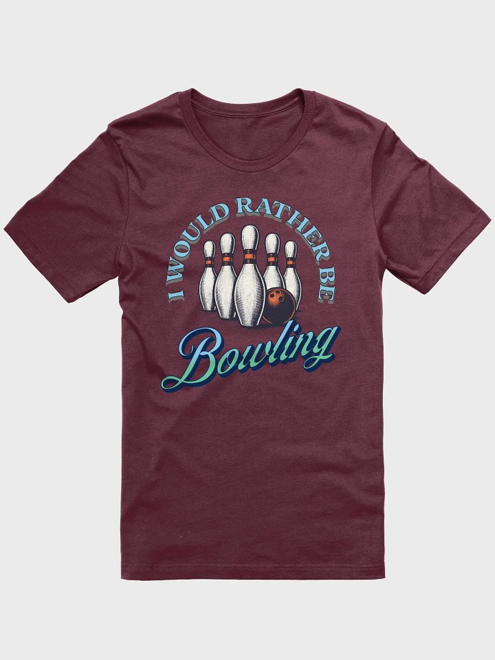 I Would Rather Be Bowling Vintage Graphic Tee product image (1)