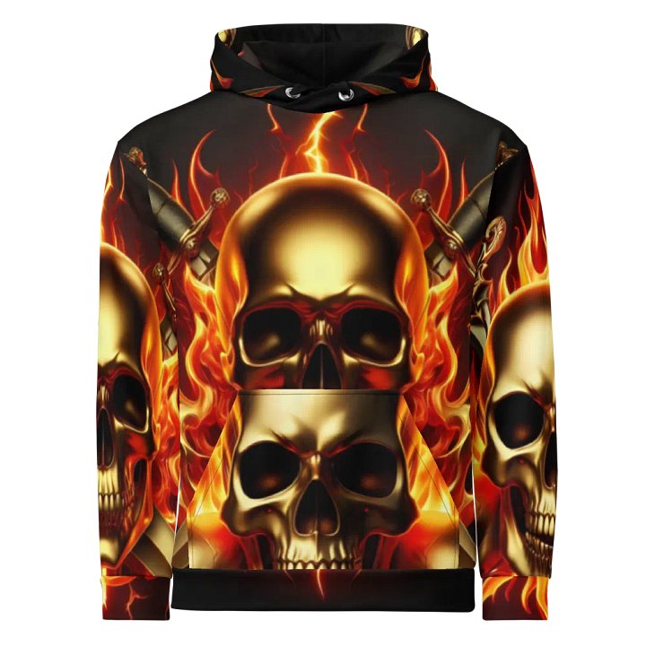 Inferno Golden Skulls - Unisex Hoodie #44 product image (1)