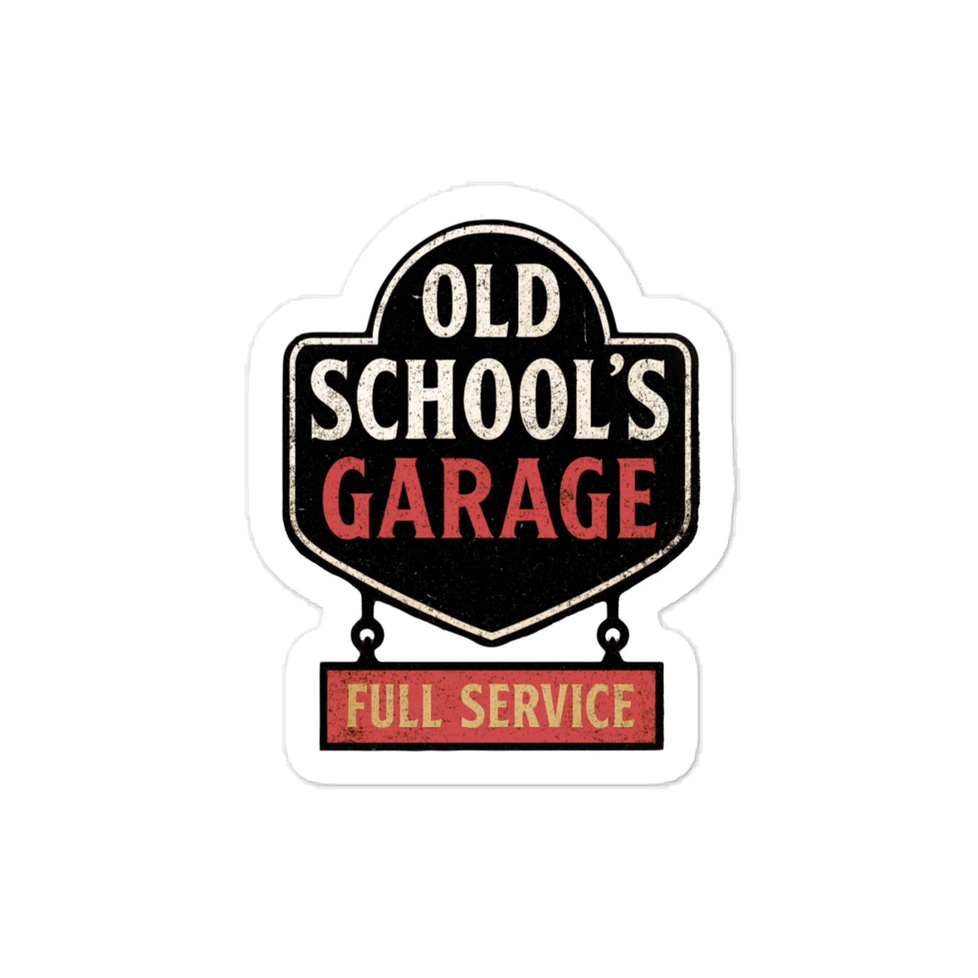 Old School’s Garage – Full Service Sticker product image (1)