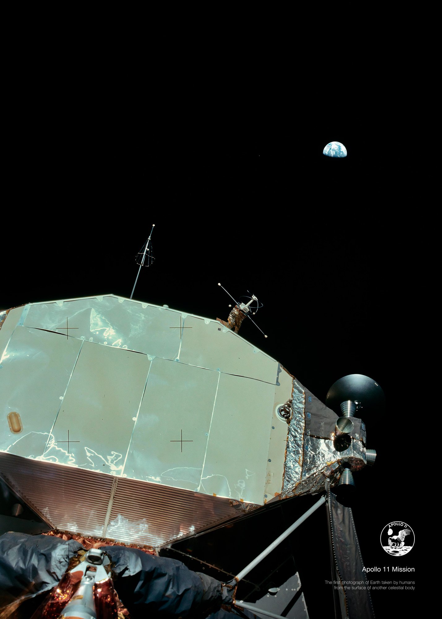NASA Apollo 11: View of Earth, 1969 — space poster, space art, photo poster, NASA print, space wall decor product image (4)