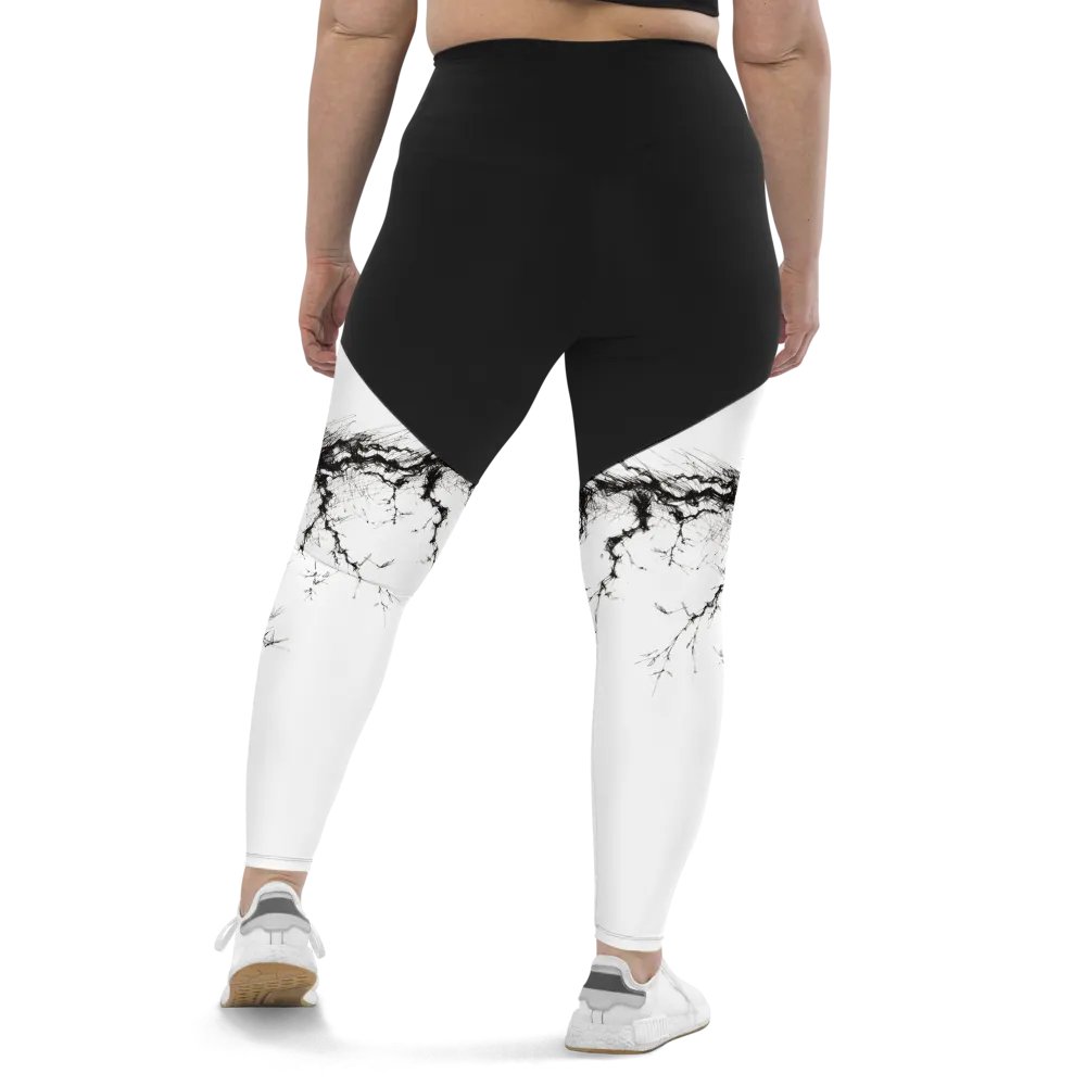 Bamboo Root All-Over Print Sports Leggings product image (11)