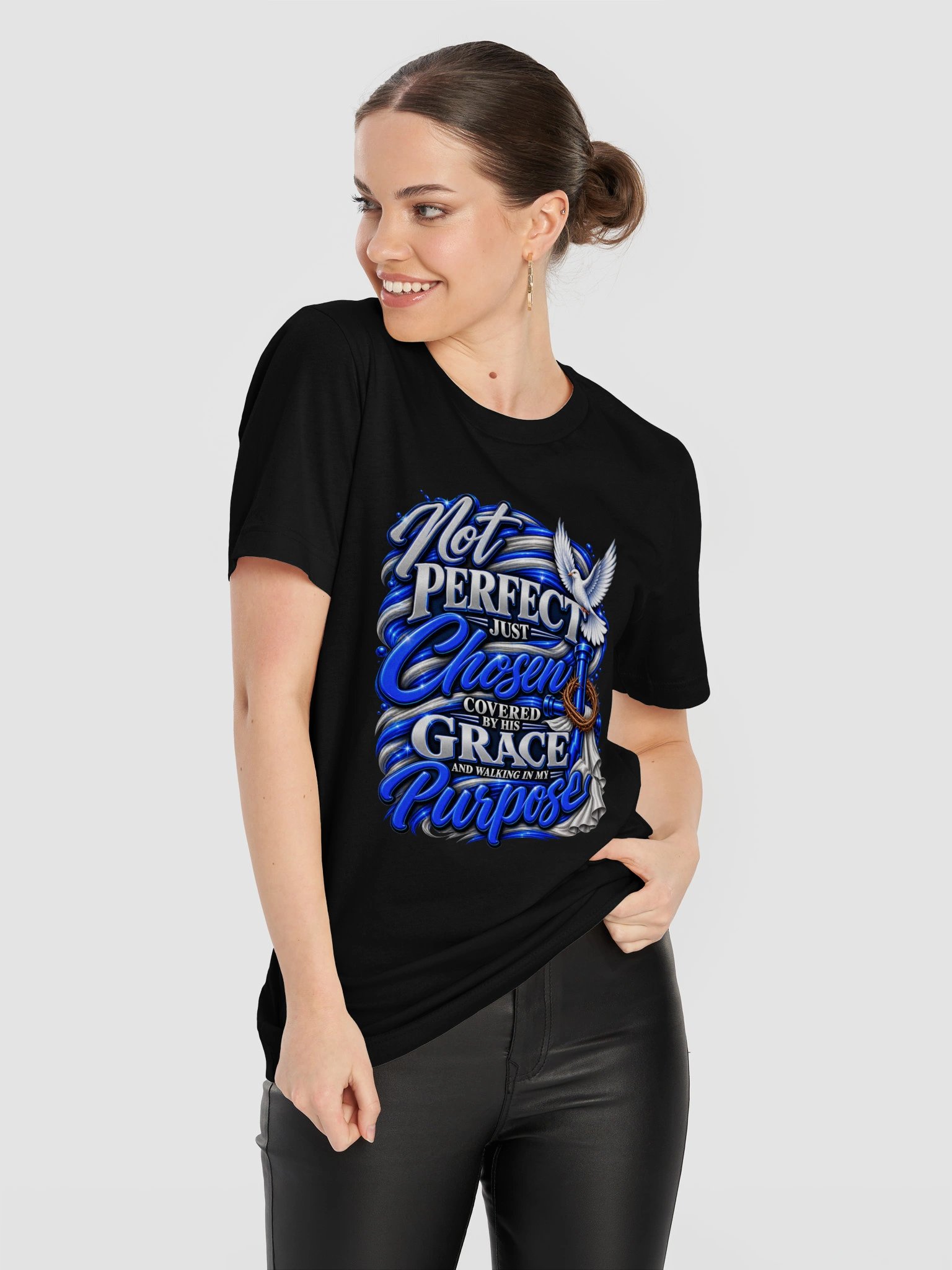 “Not Perfect, Just Chosen” — Women’s Faith Tee product image (11)