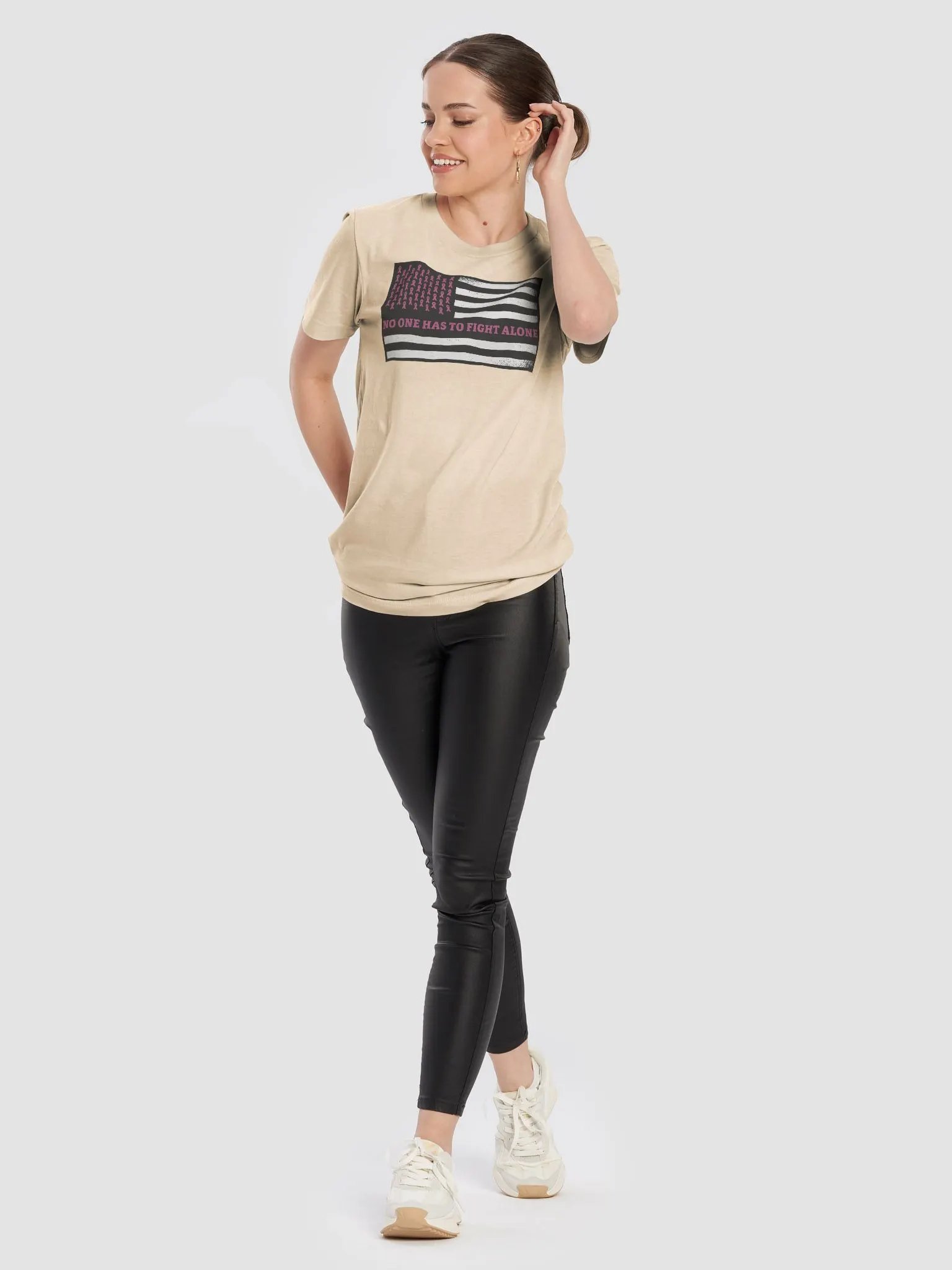 Breast Cancer Awareness Flag Premium T-shirt product image (10)
