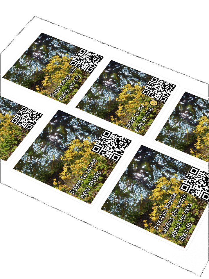 WITHOUT YOU 2 Dragaan Street Team Sticker Sheet product image (2)