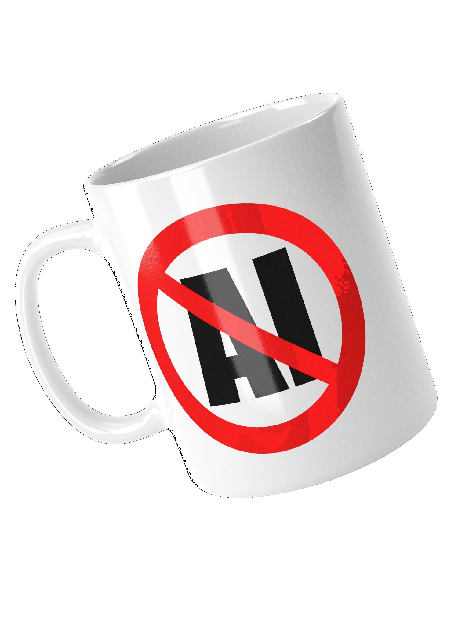 No AI Coffee Mug (white) product image (5)