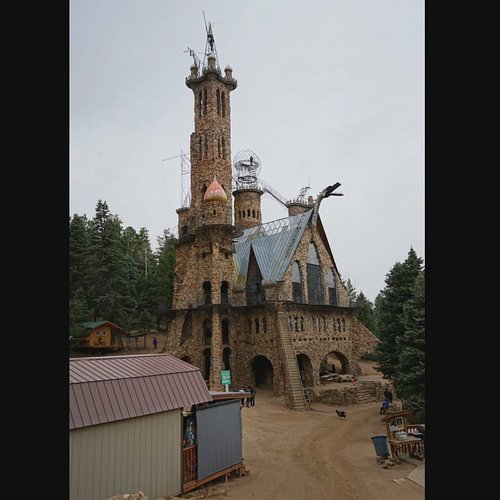 Bishop Castle. When I arrived I was greeted by two ominous signs. One saying enter at your own risk, not responsible for inju...