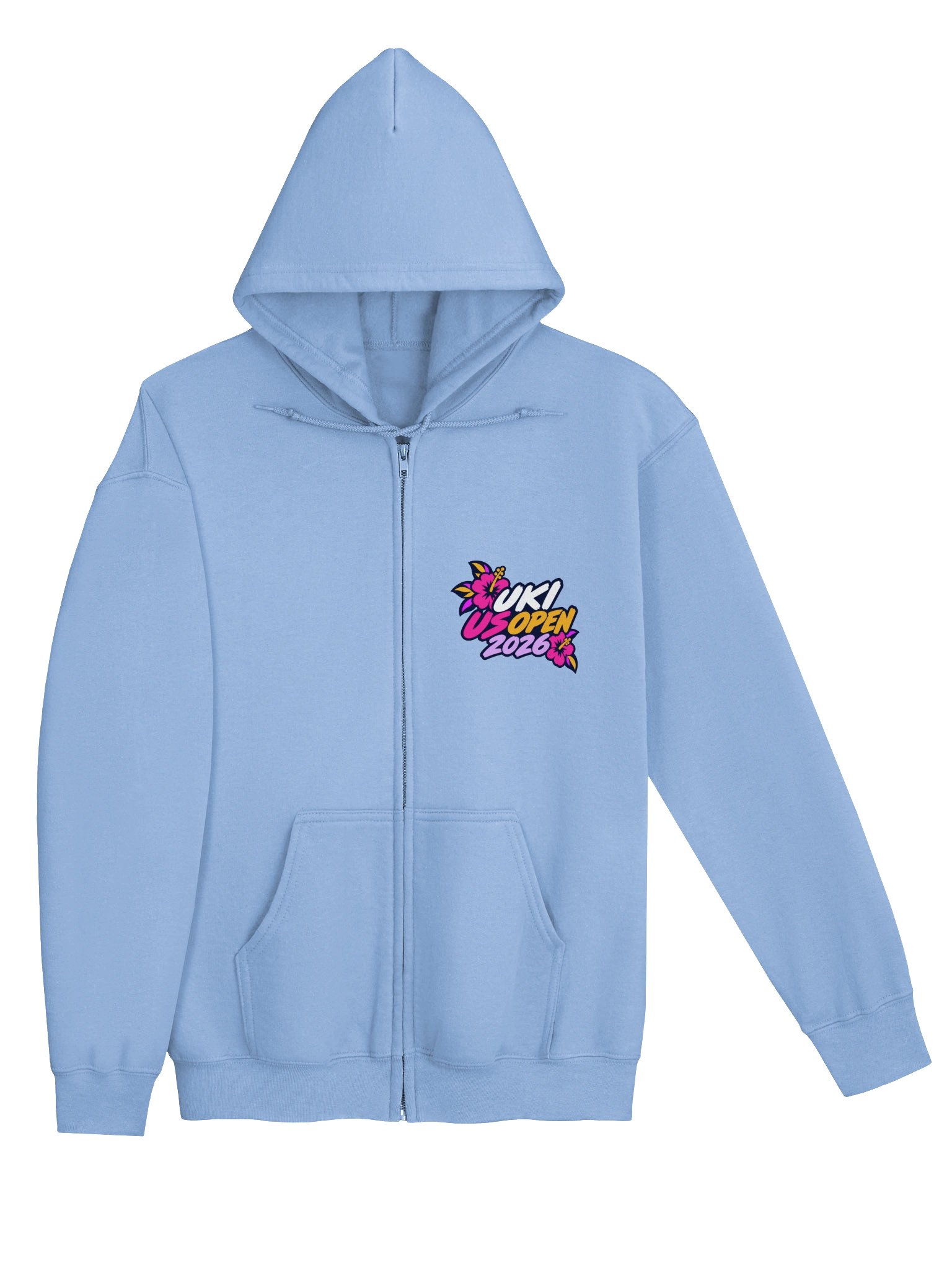 UKI US Open 2026 Zip-Up Hoodie – Border Collie Agility Competition Sweatshirt – Jacksonville Florida Dog Agility Hoodie product image (3)