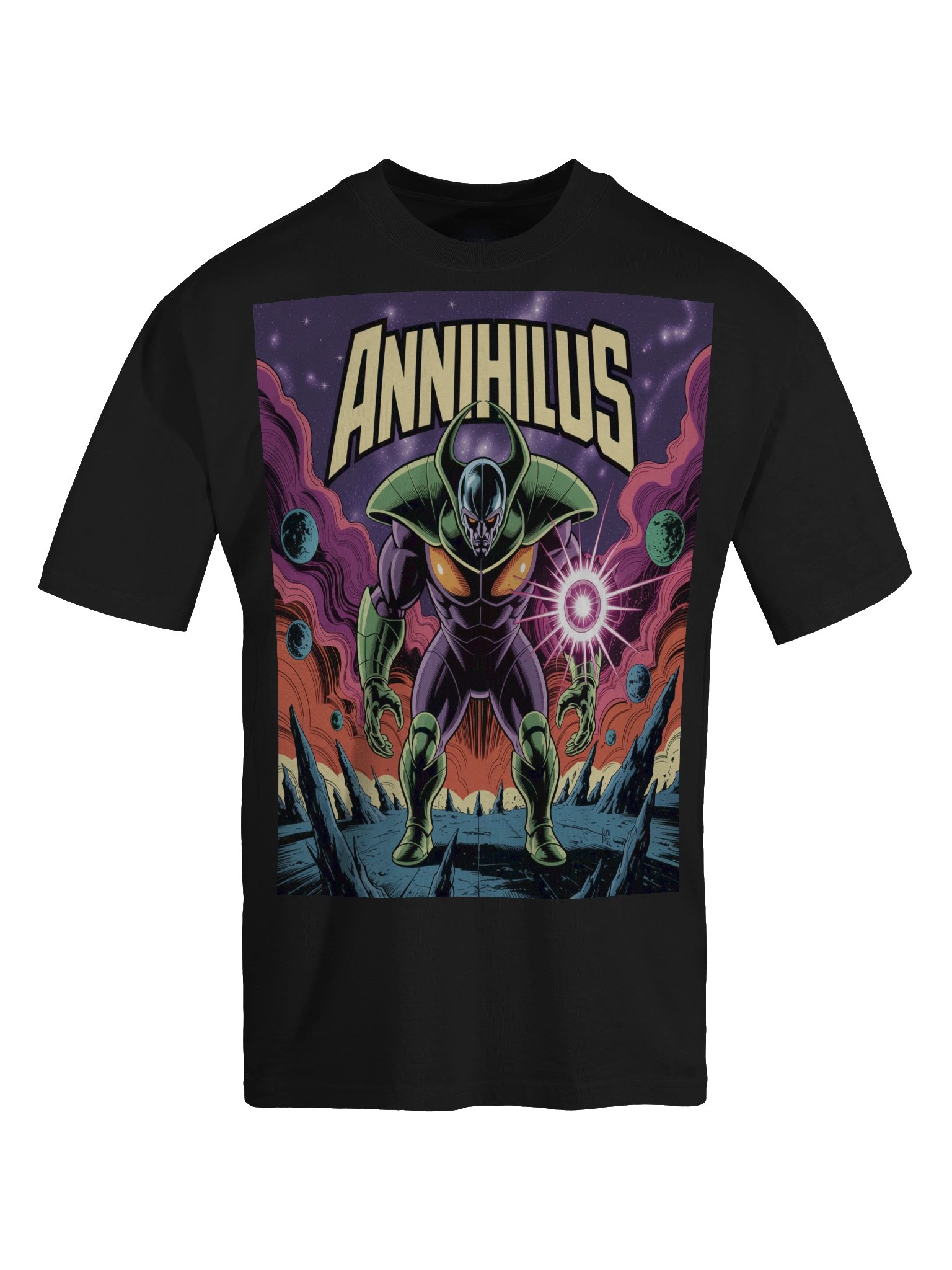 Annihilus Eclipse: Negative Zone Conquest Oversized Faded T-Shirt product image (1)