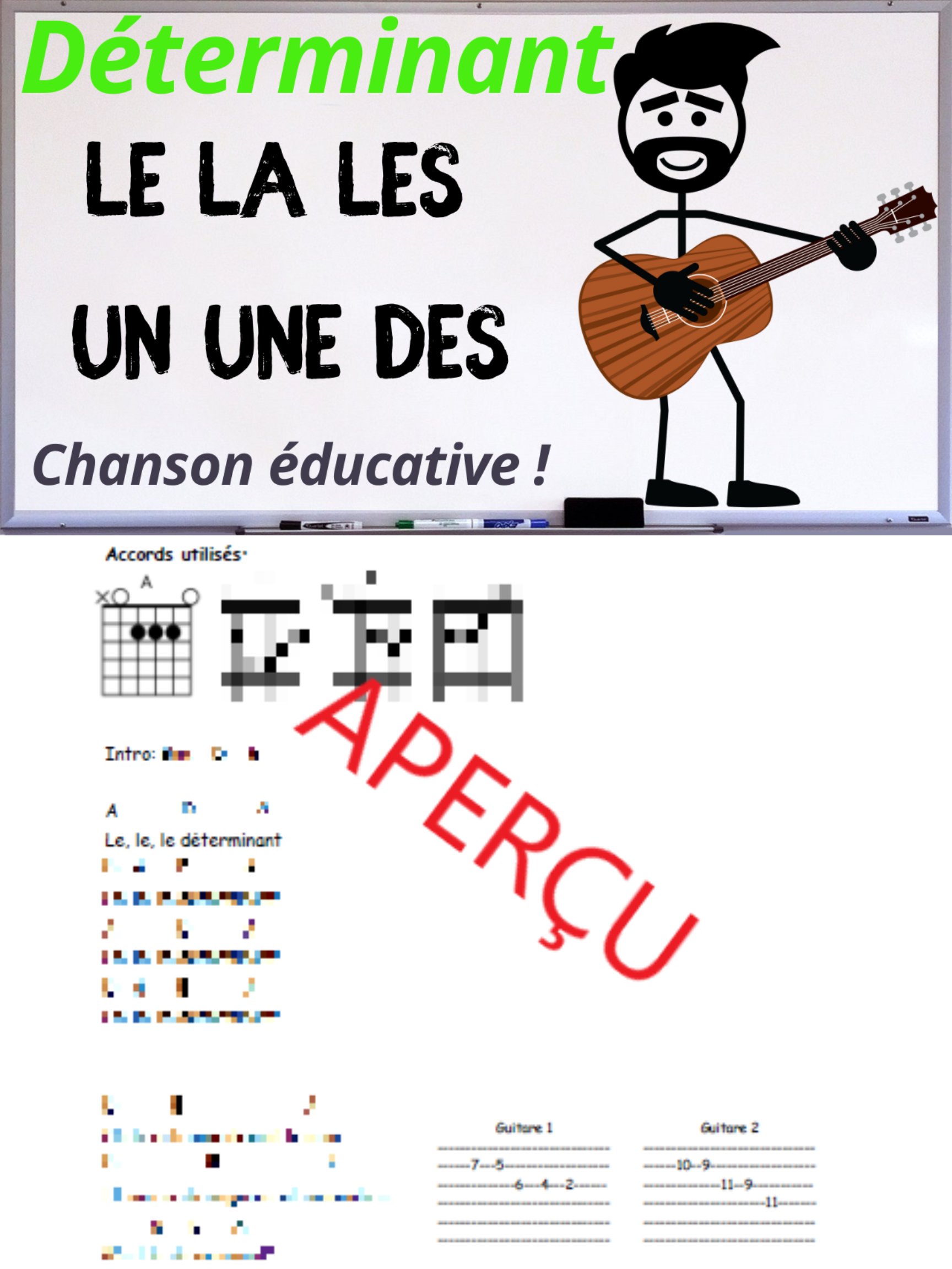 Le déterminant - Accords de guitare product image (1)