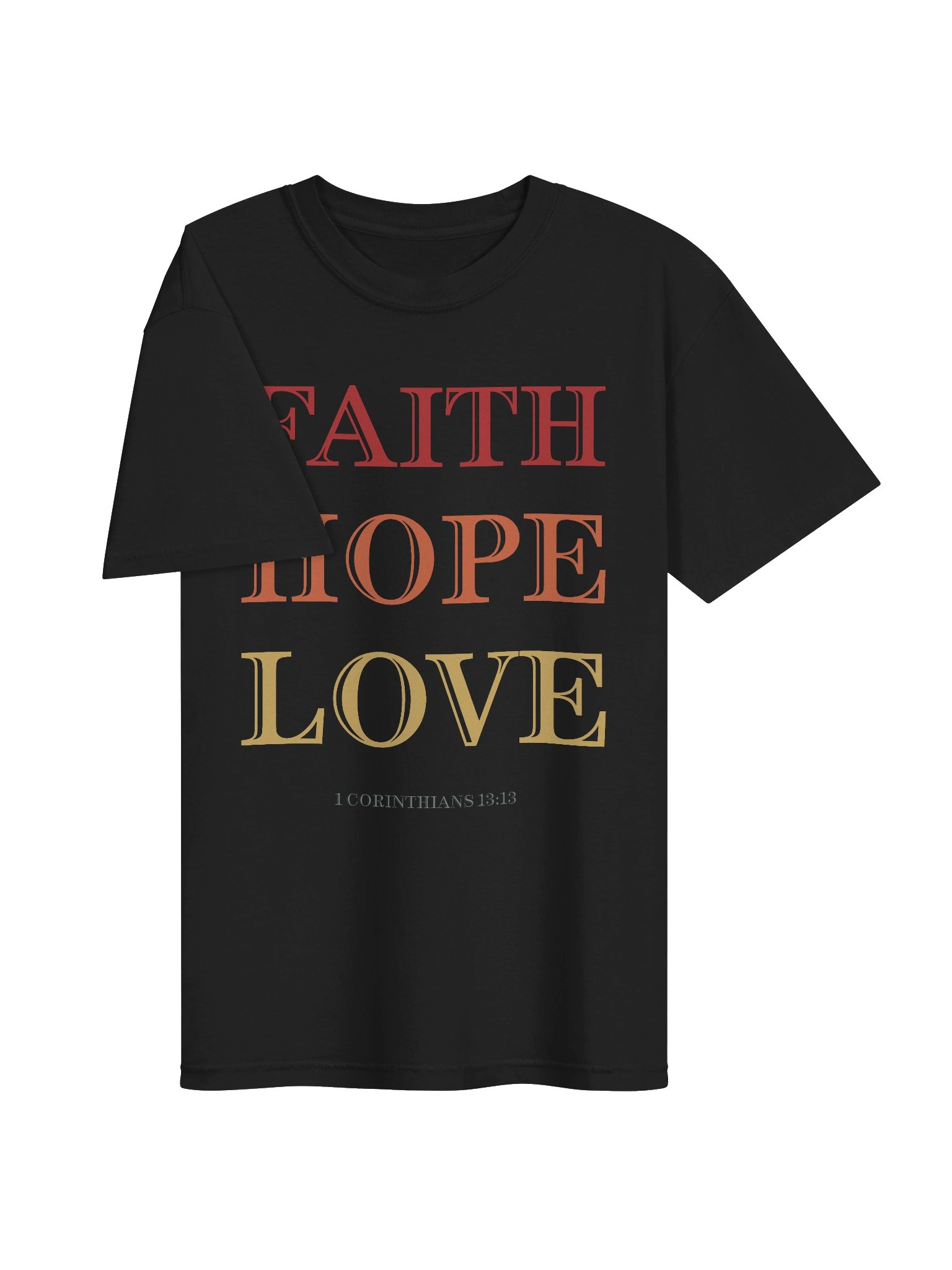 Faith Hope Love Christian Tee product image (6)