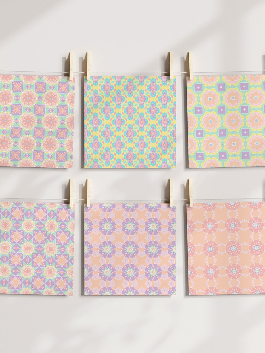 Abstract Pastels Pattern Pack 14 - Fun Tiles product image (5)