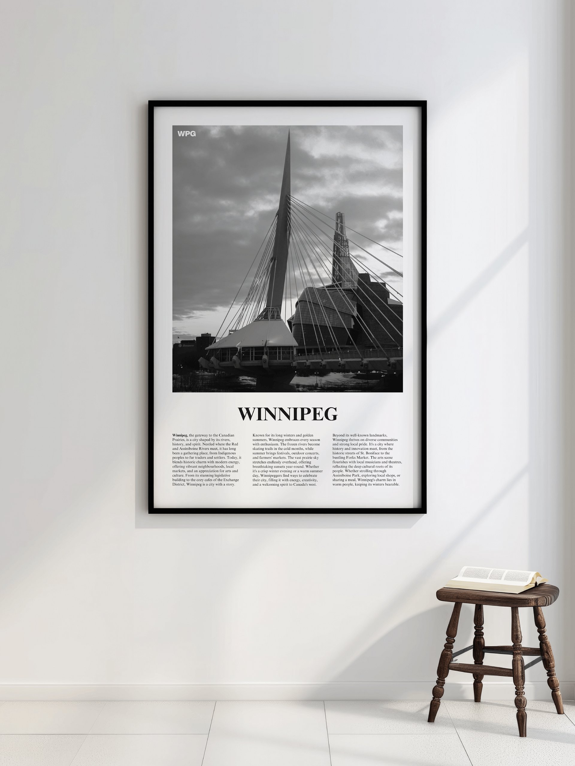 Winnipeg 01 Newspaper Poster | Framed product image (2)