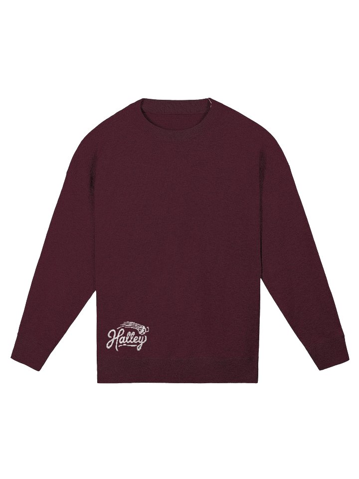 Burgundy Knitted Sweater product image (2)