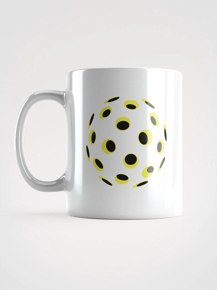 Pickleball Motion Circle White Glossy Mug product image (1)