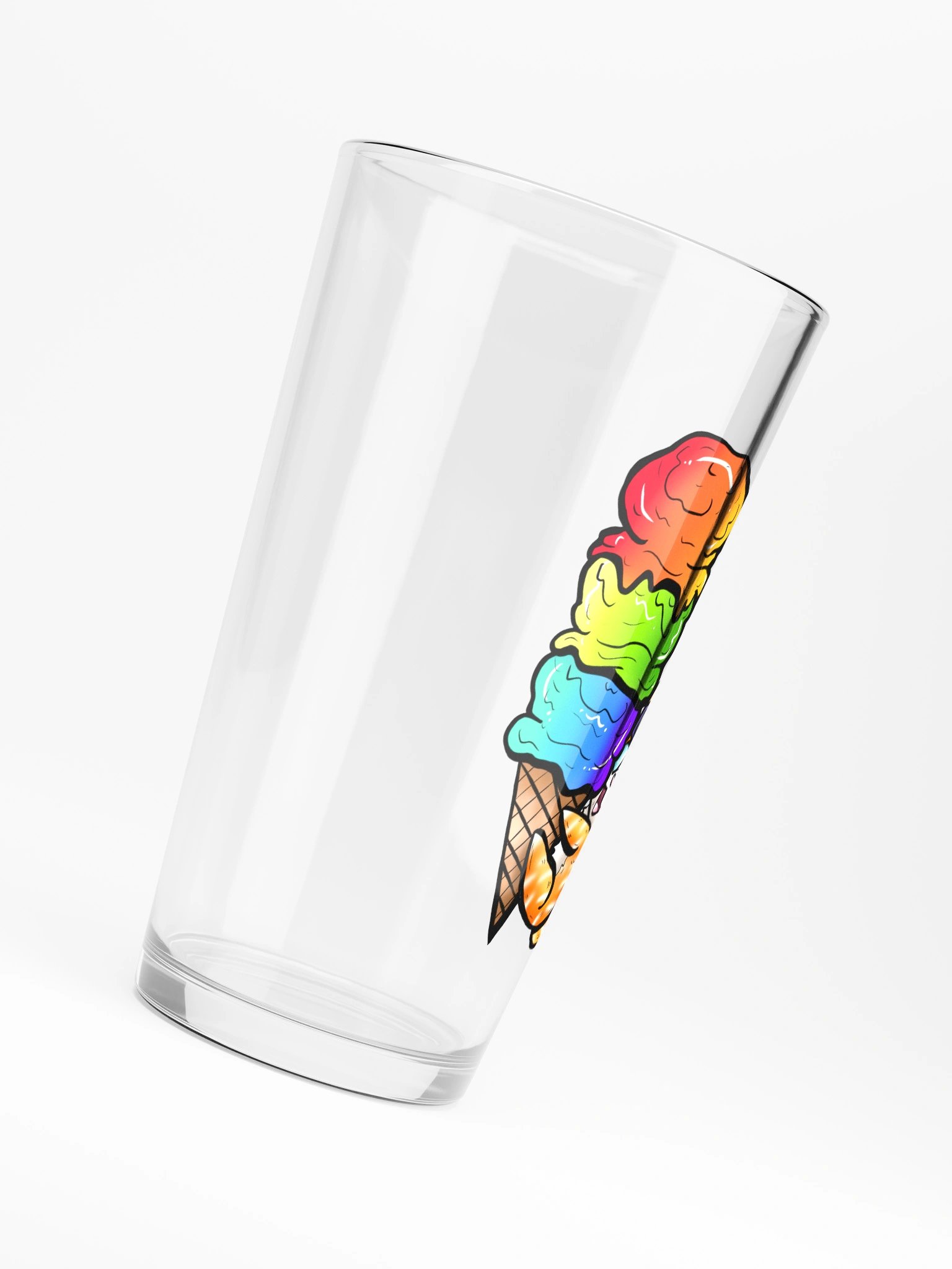 Arcade Warrior Rainbow Ice Cream Cat Glass product image (6)