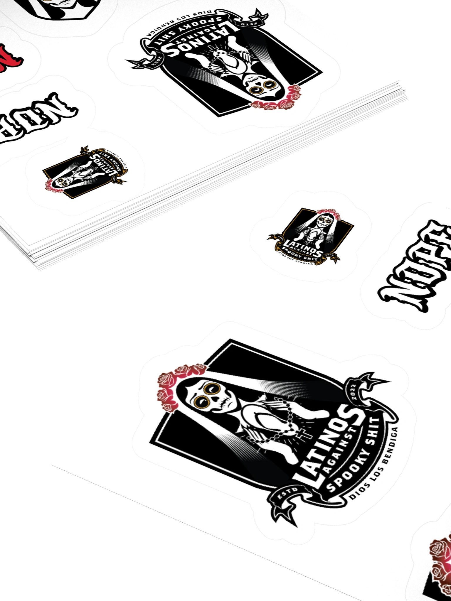 2026 LatinosAgainstSpookyShit Sticker Sheet product image (10)