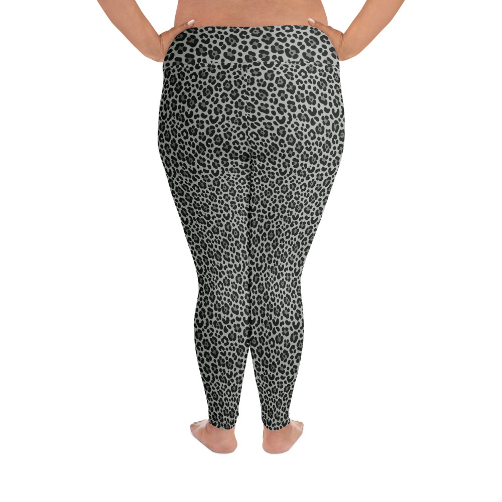 Bold Snow Leopard Print Plus Size Leggings product image (2)