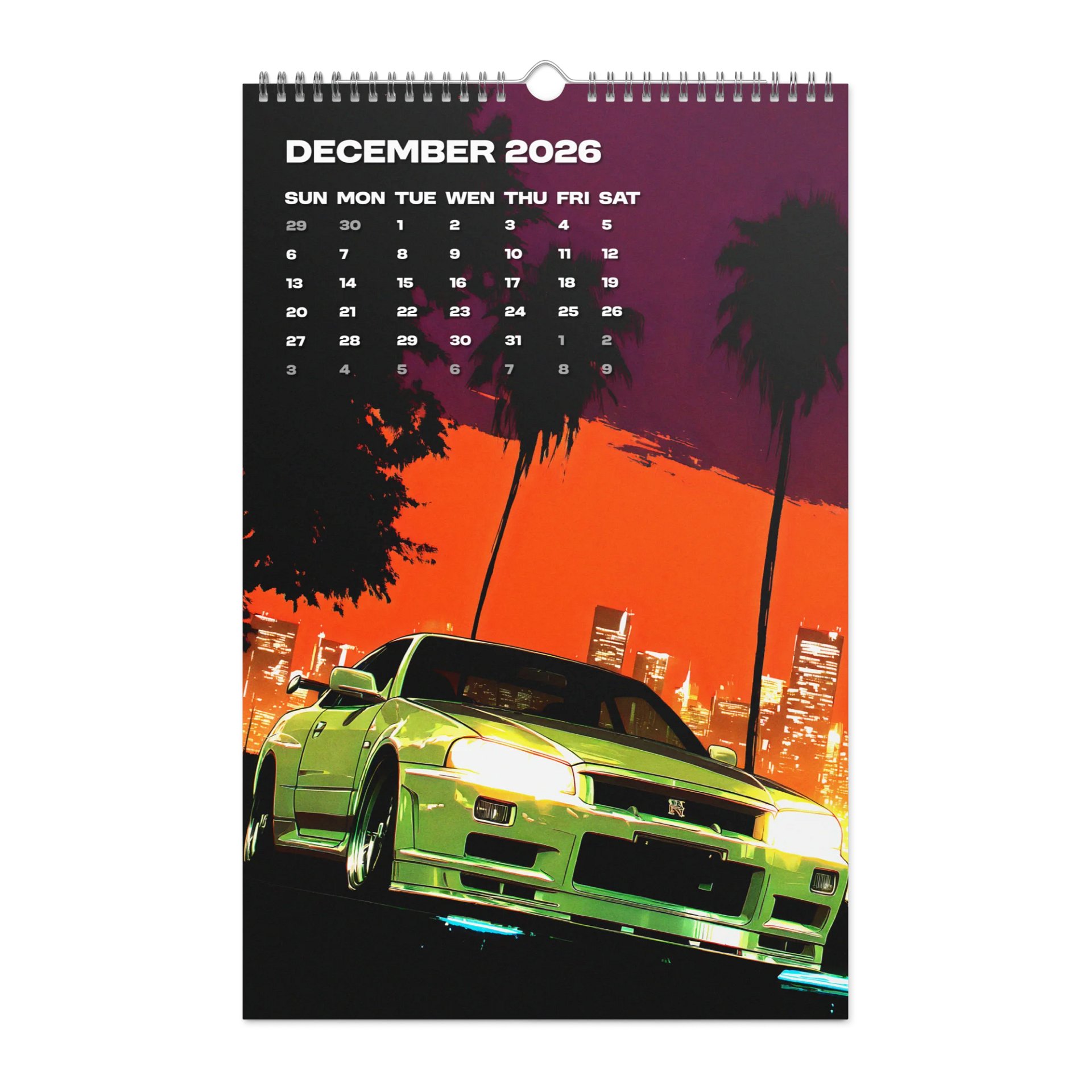 NEON DRIFT - 2026 Car Calendar product image (5)