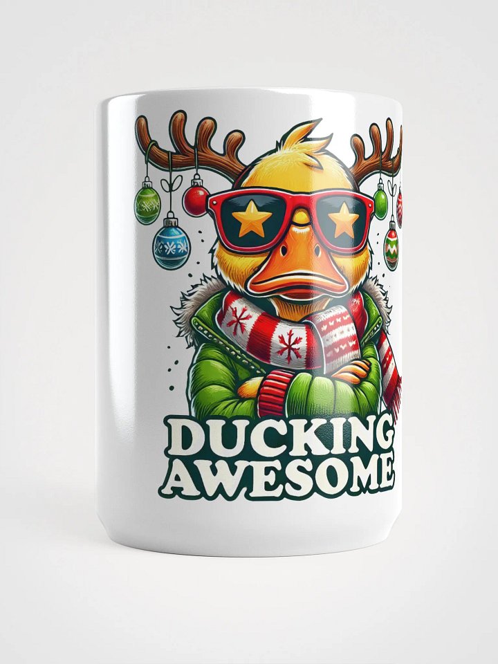 Quirky Christmas Duck White Glossy Mug product image (1)