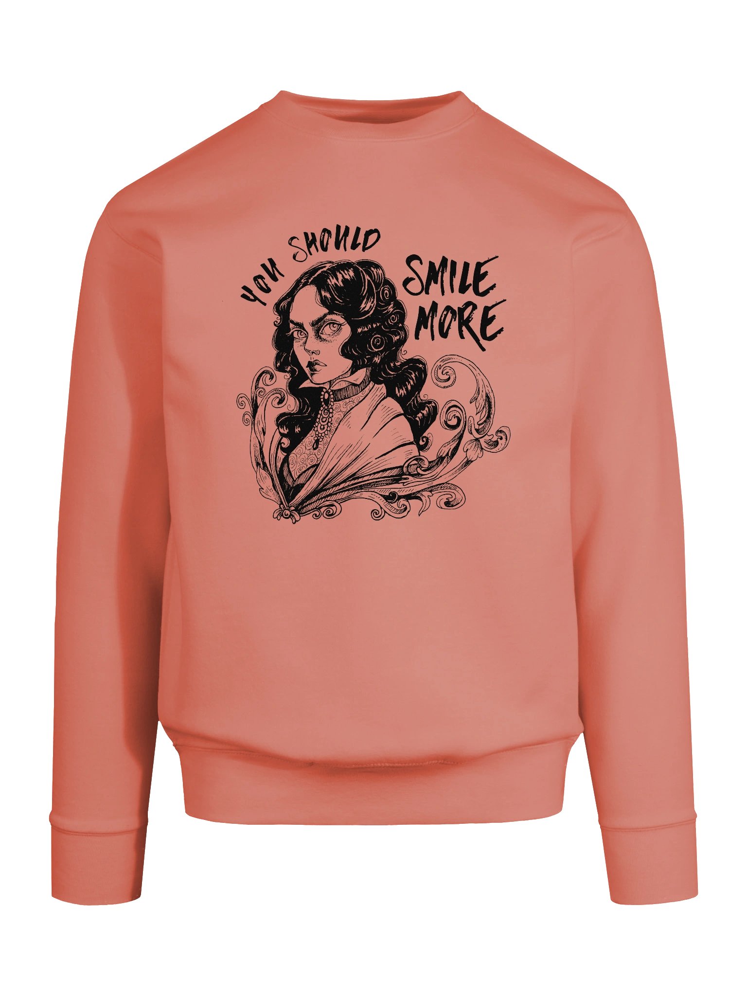 "SMILE MORE" Sweatshirt (Design #1) product image (3)