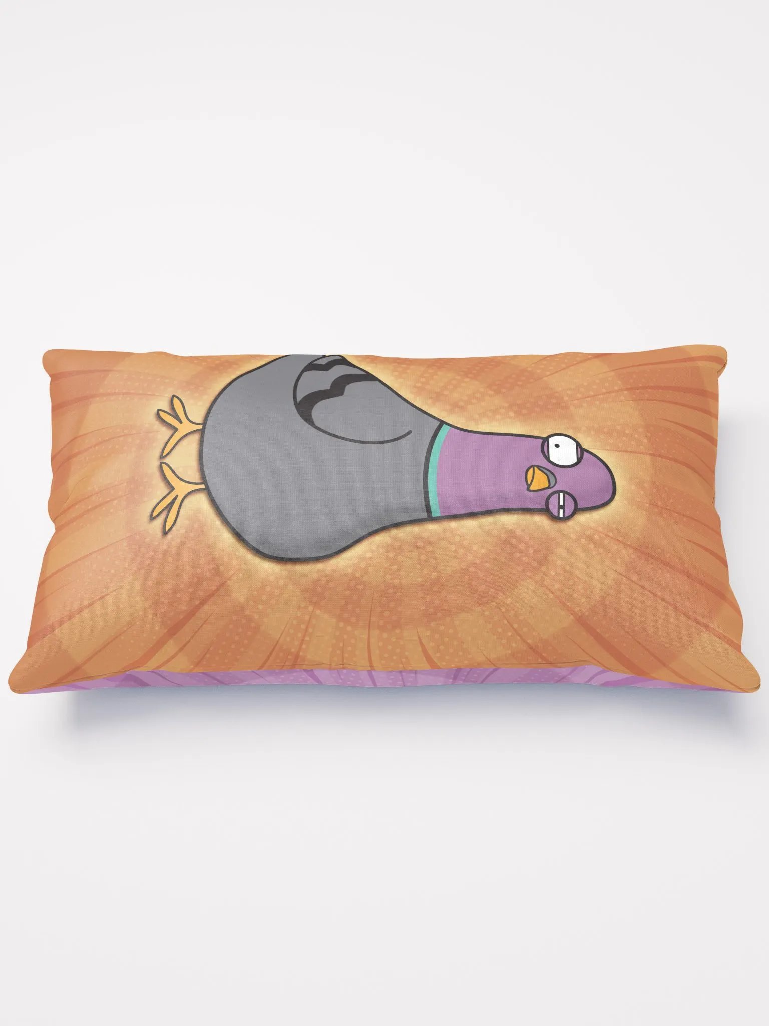 Pigeon Cushion (Orange/Purple) product image (3)
