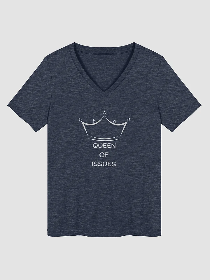 Queen Of Issues Relaxed V-Neck Tee product image (2)