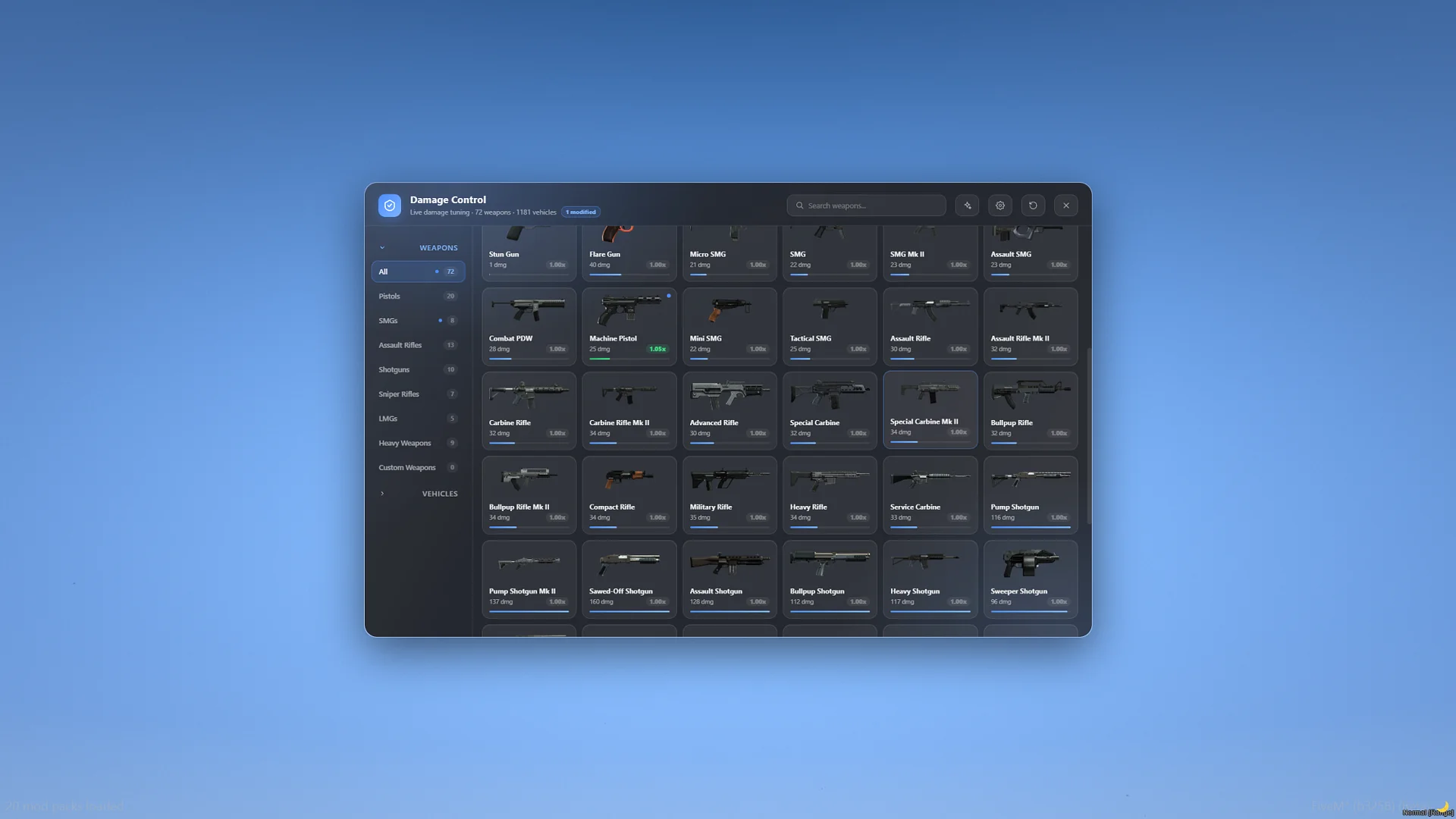 FiveM Weapon & Vehicle Damage Script 🔧 Live Tuning, Per-Weapon Editor & AI Assistant (ESX/QB/QBox) product image (1)