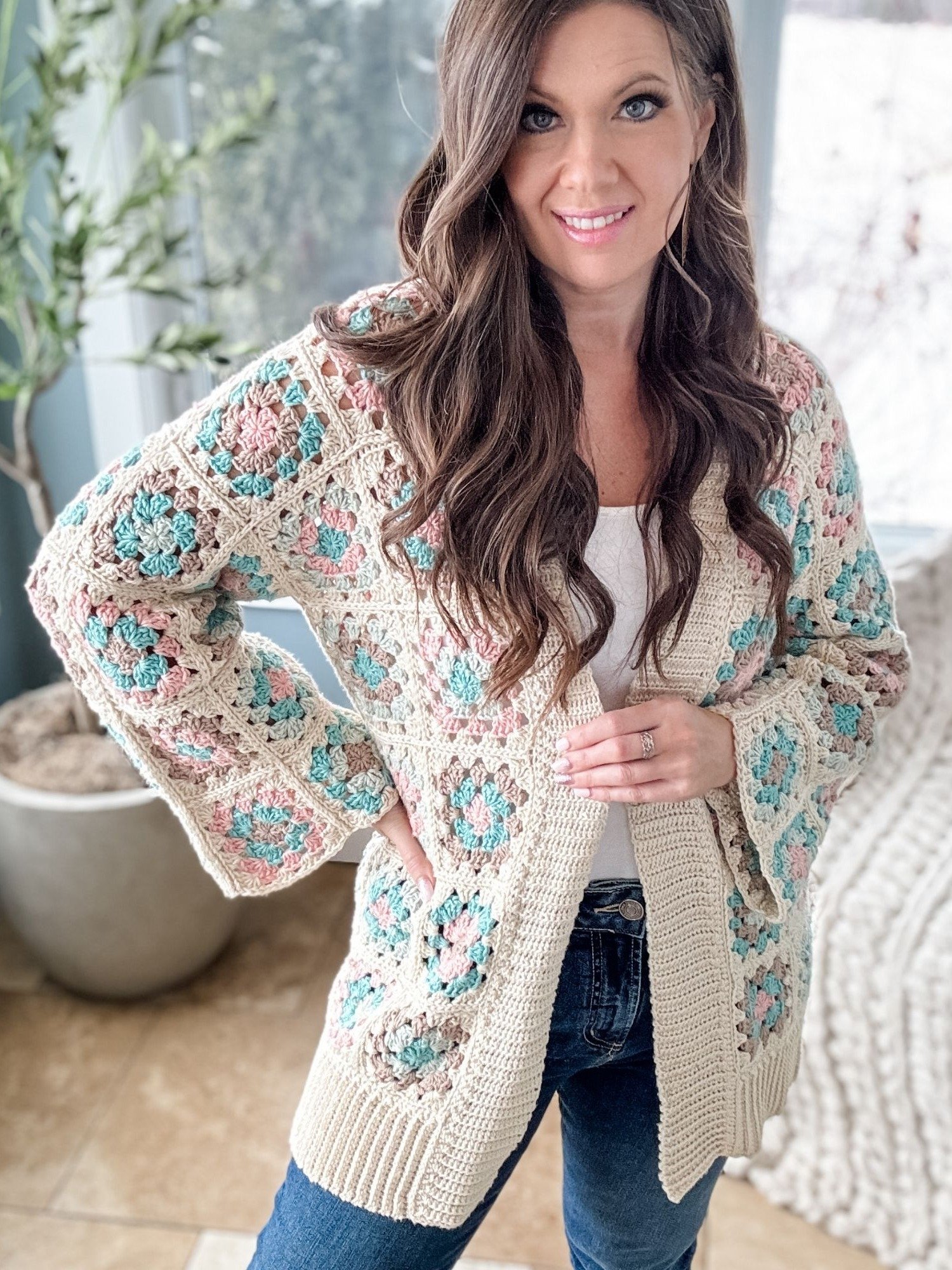 Granny Style Cardigan Crochet Pattern product image (4)