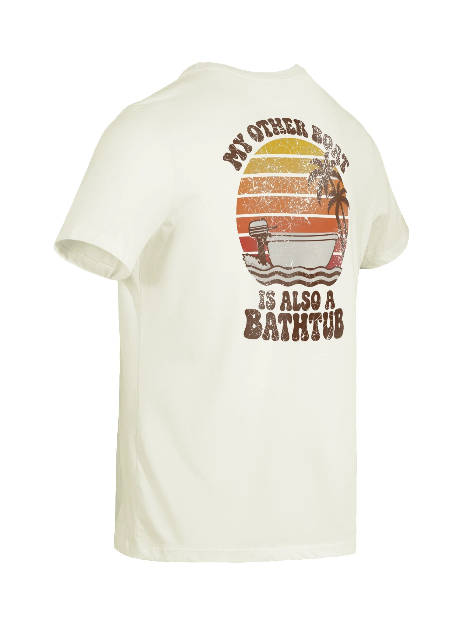 My Other Boat Is Also A Bathtub - 70s Sunset - Women's Relaxed Tee product image (10)