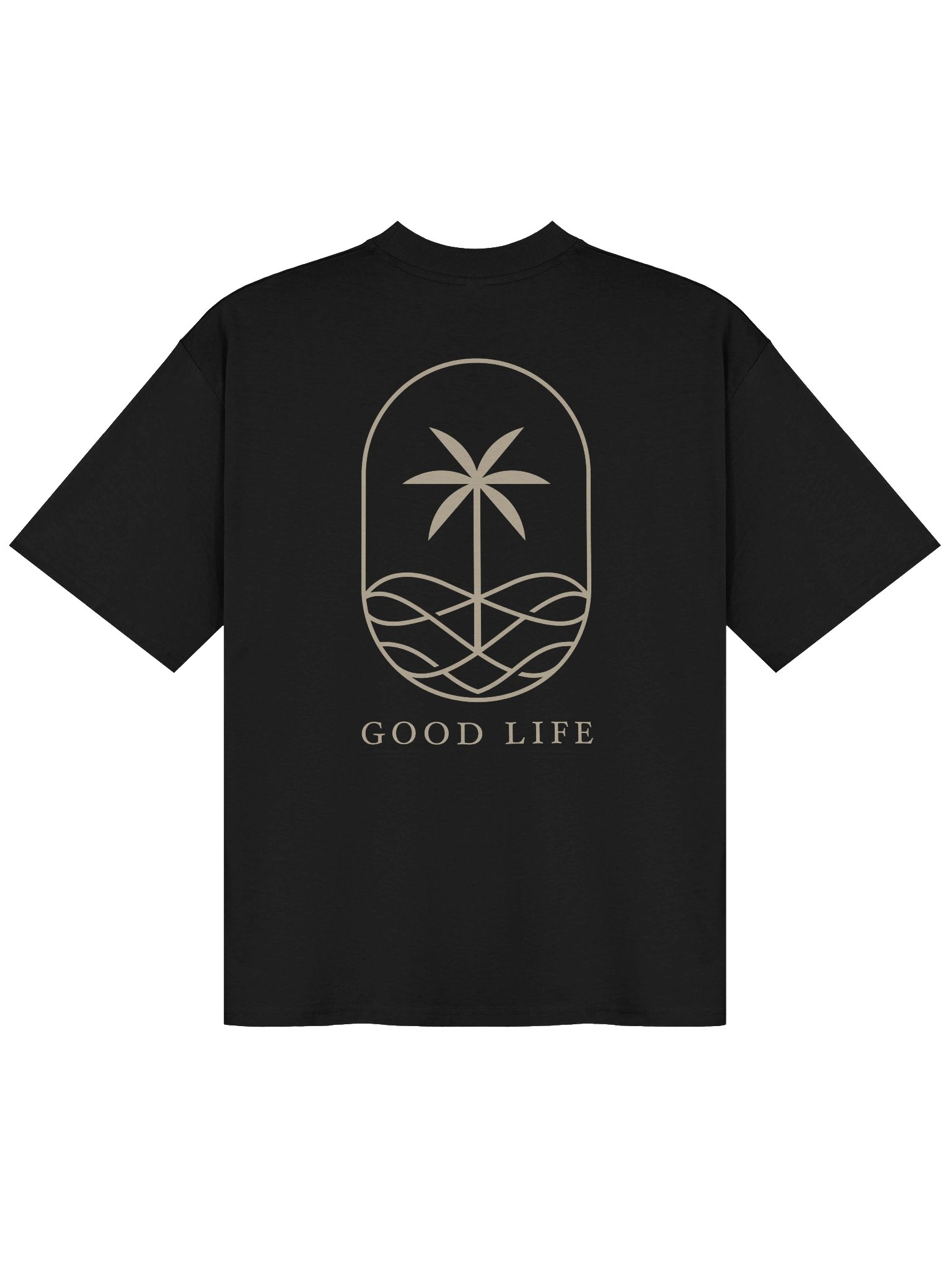 Ocean Breeze Palm Tree Oversized T-Shirt product image (2)