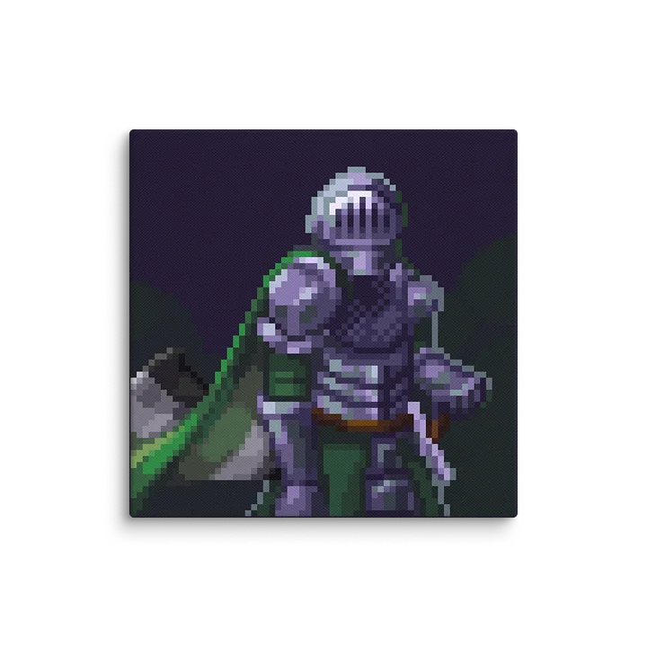 Aromantic Knight Pixel Art Canvas Print product image (2)