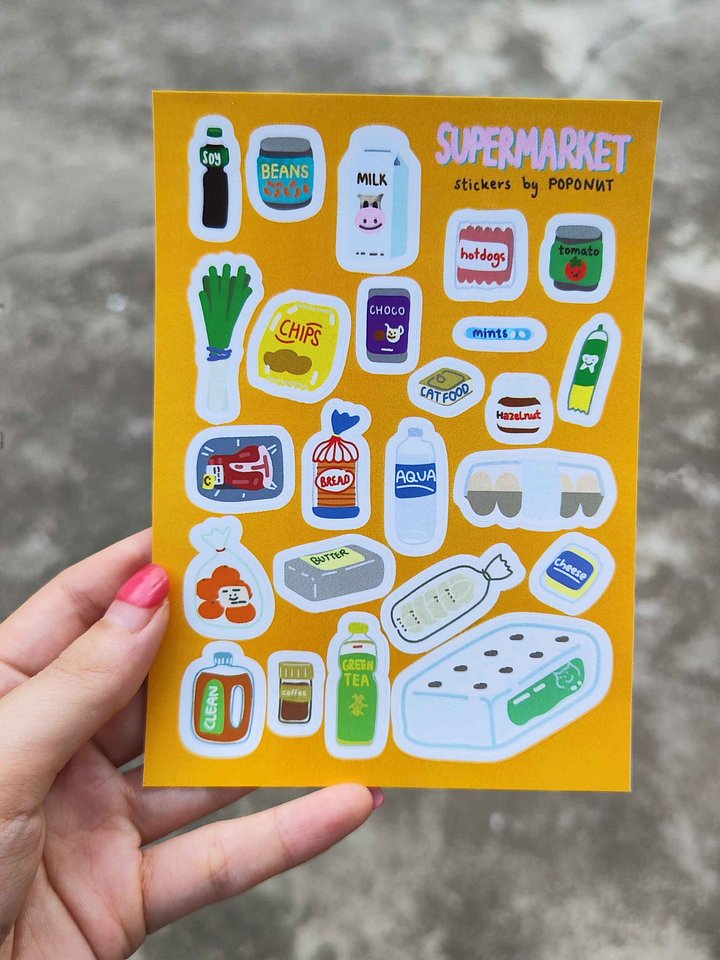 Supermarket Sticker sheet product image (1)