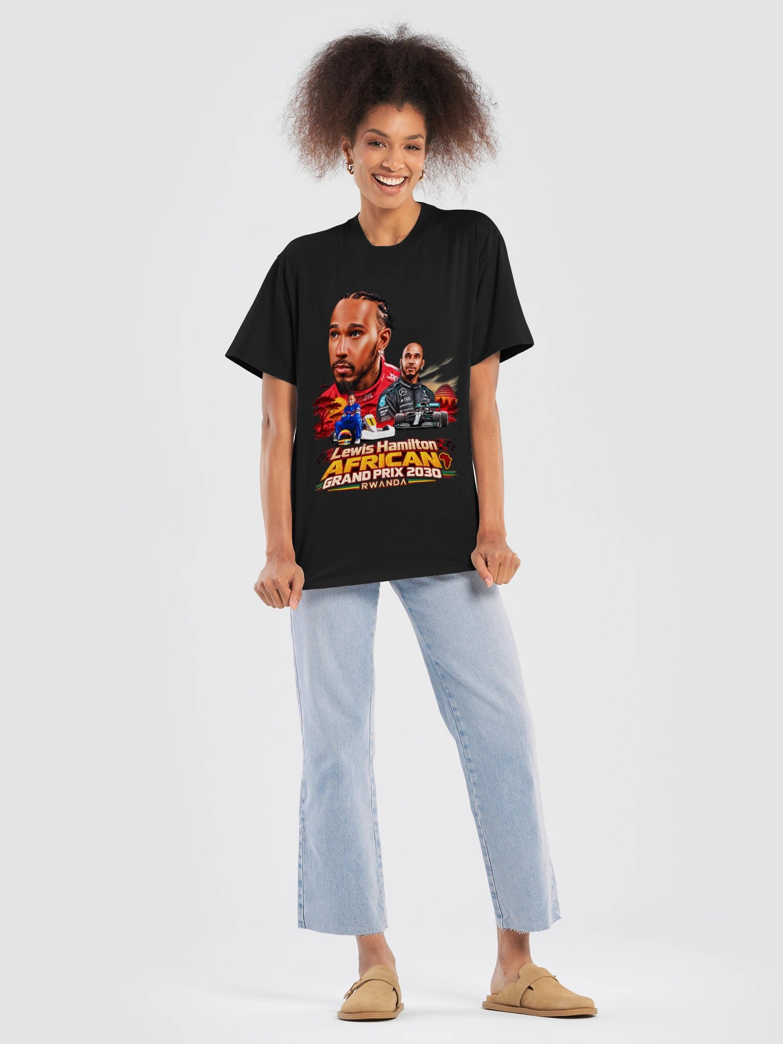 Lewis Hamilton African Grand Prix T-Shirt product image (12)
