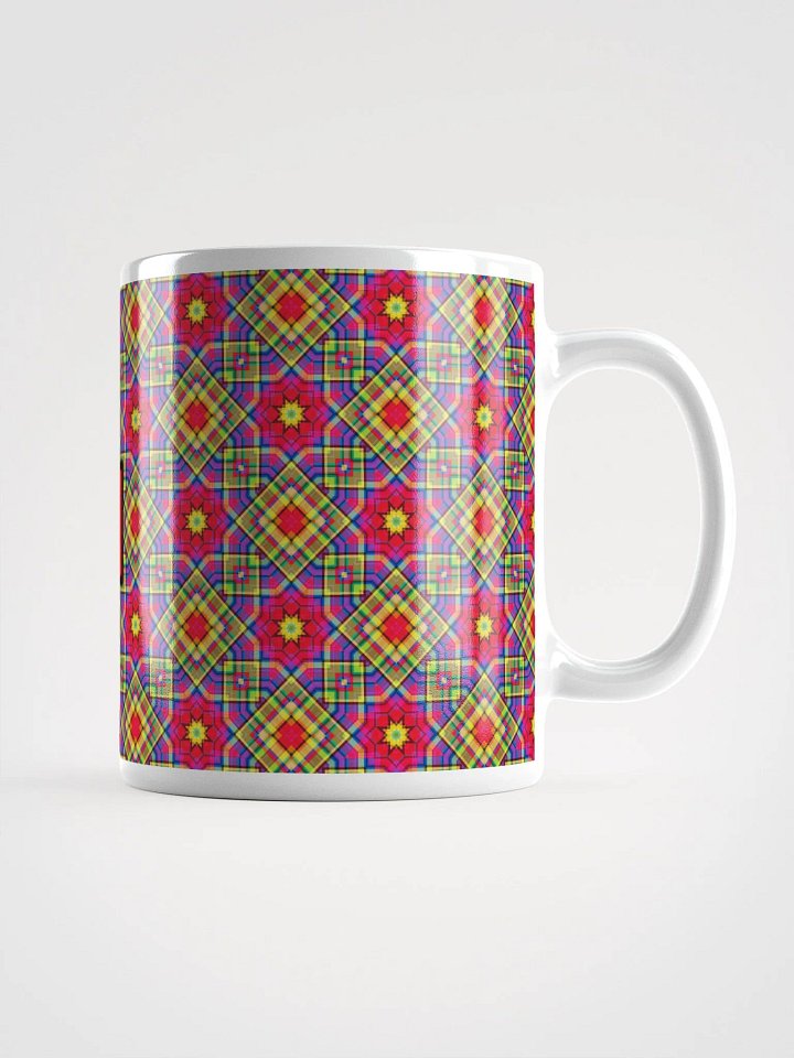 8T Sips Mosaic White Glossy Mug product image (1)