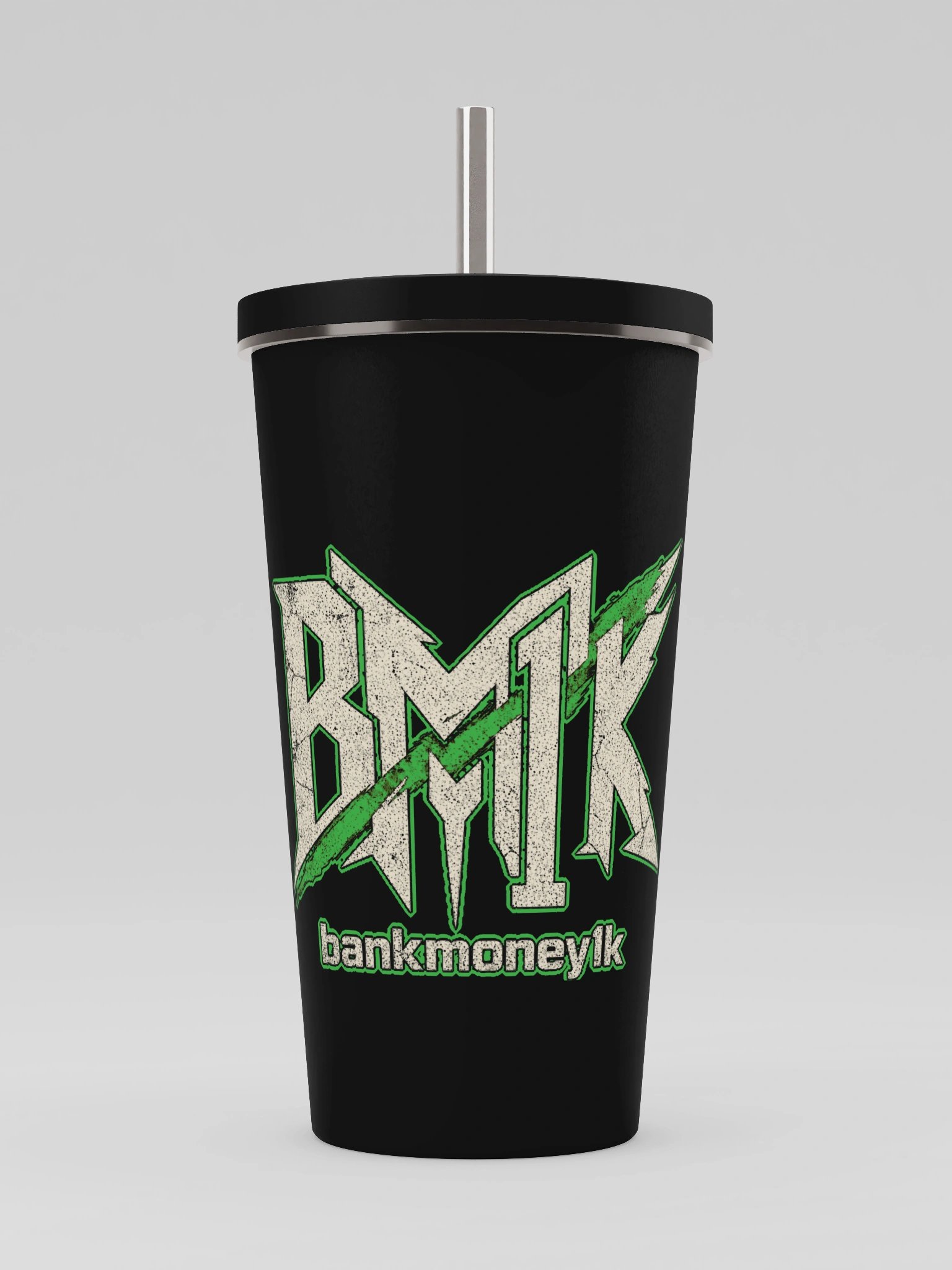 BM1K Signature Logo Insulated Tumbler with Straw — First Edition product image (1)