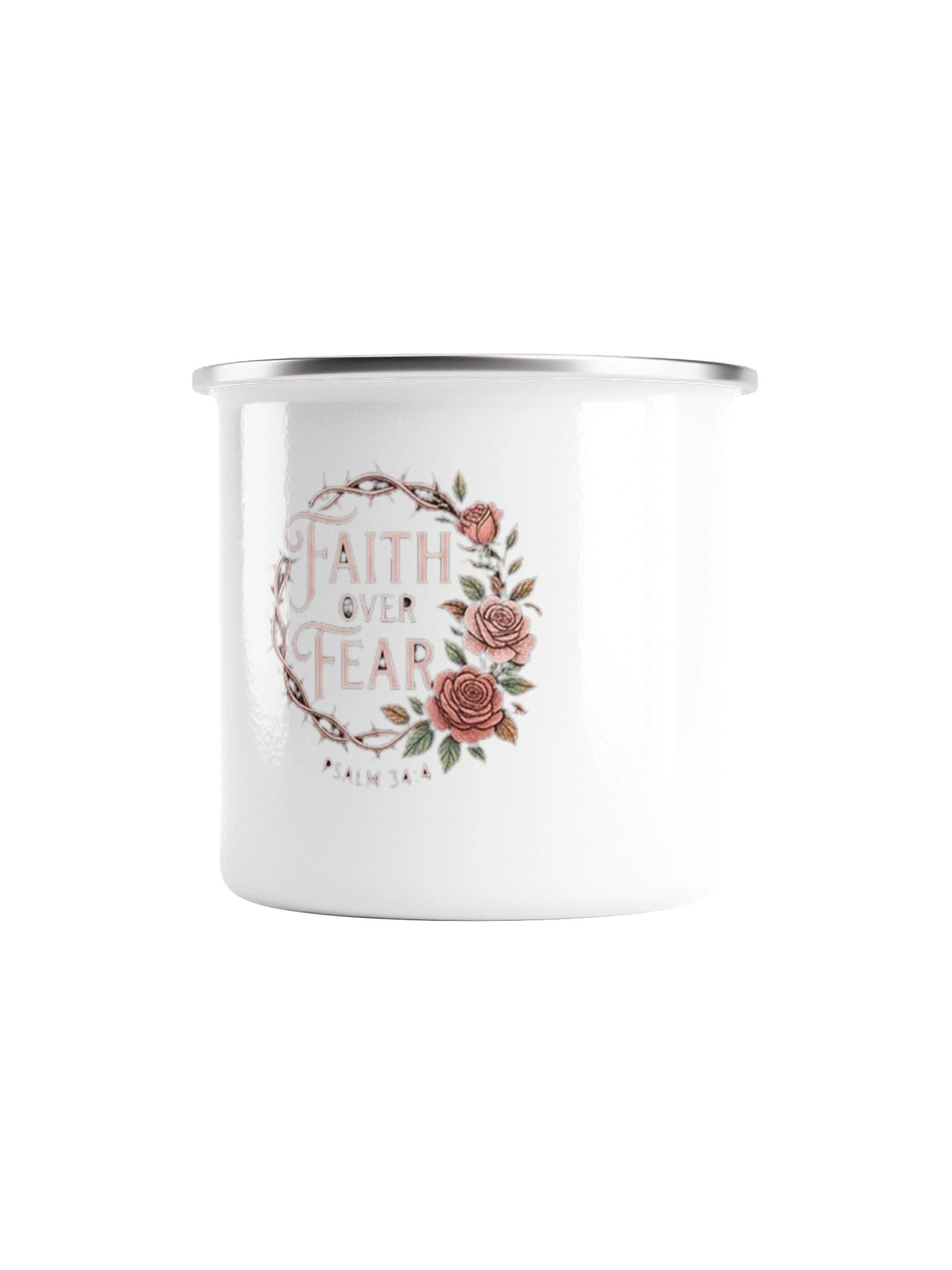 Faith Over Fear Enamel Mug product image (4)