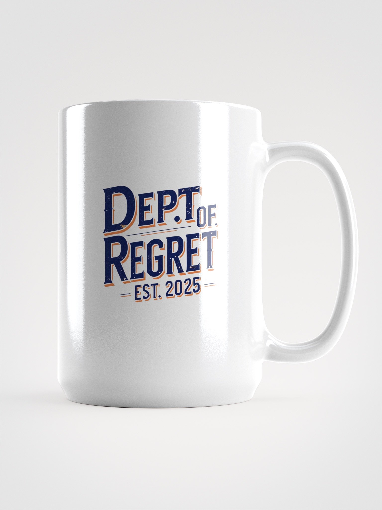 Dept. of Regret White Glossy Mug product image (2)