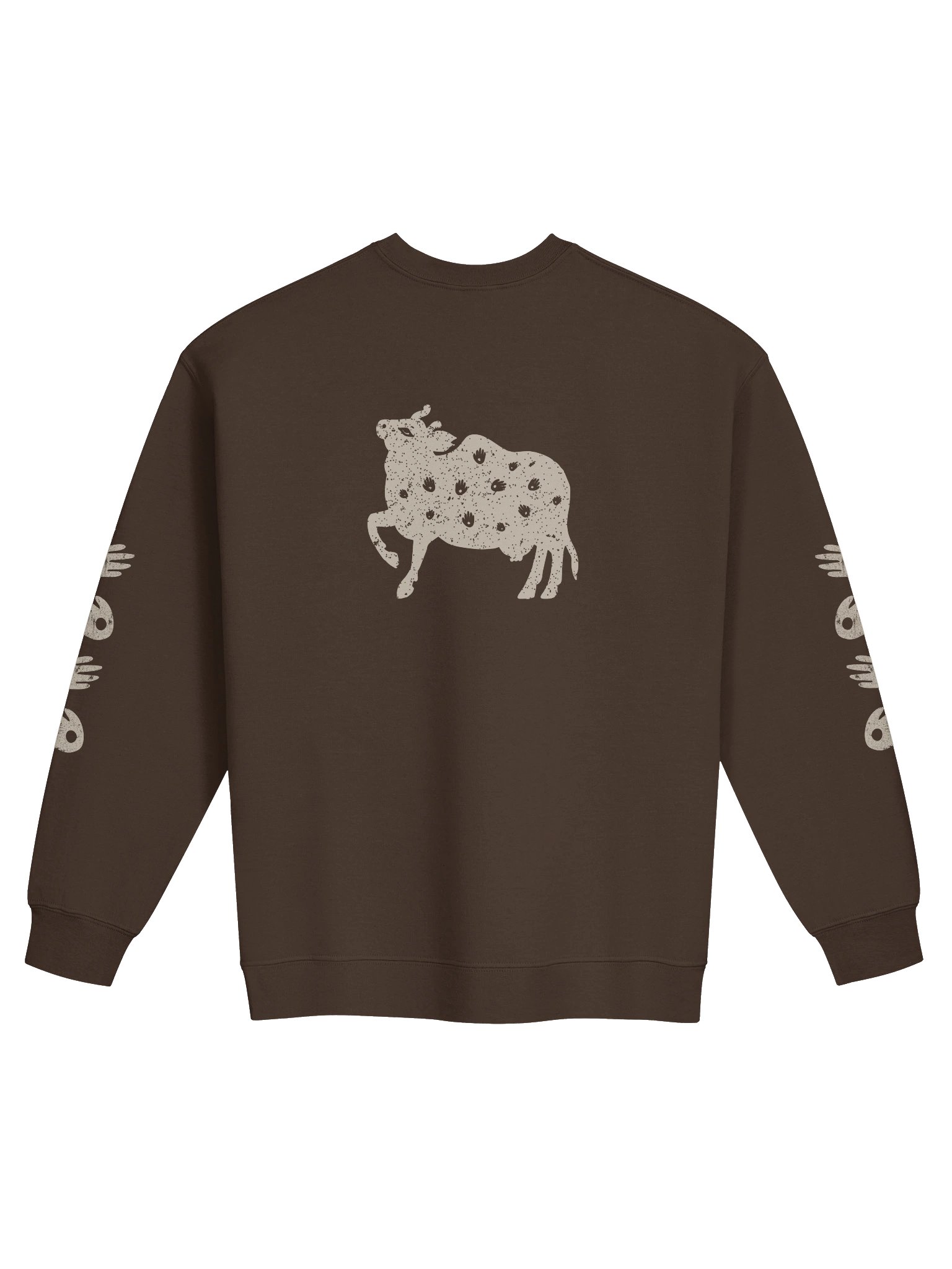 pichwai surabhi cow sweatshirt - cream artwork product image (10)
