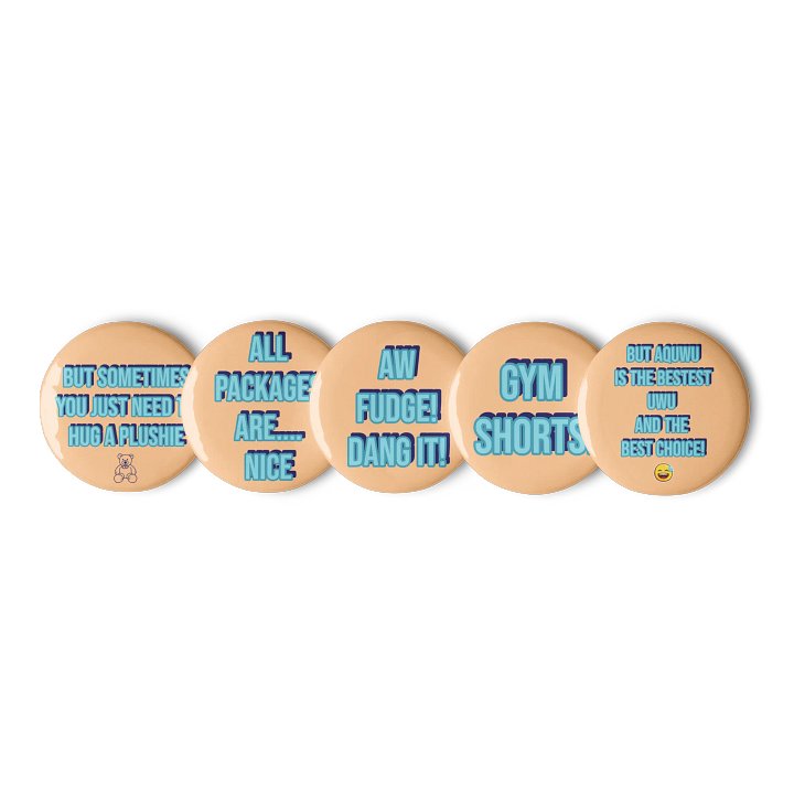 Aqua Said It Pin Badges - Set 1 product image (1)