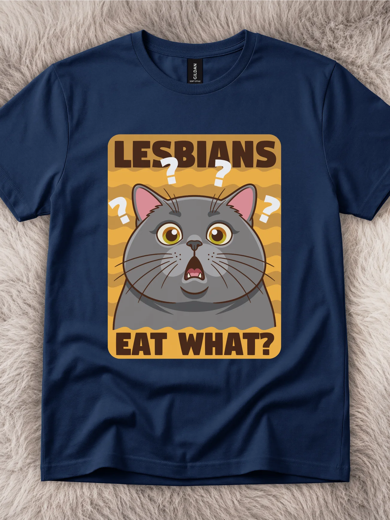 Lesbian Eat What? Gray Cat Shirt product image (1)