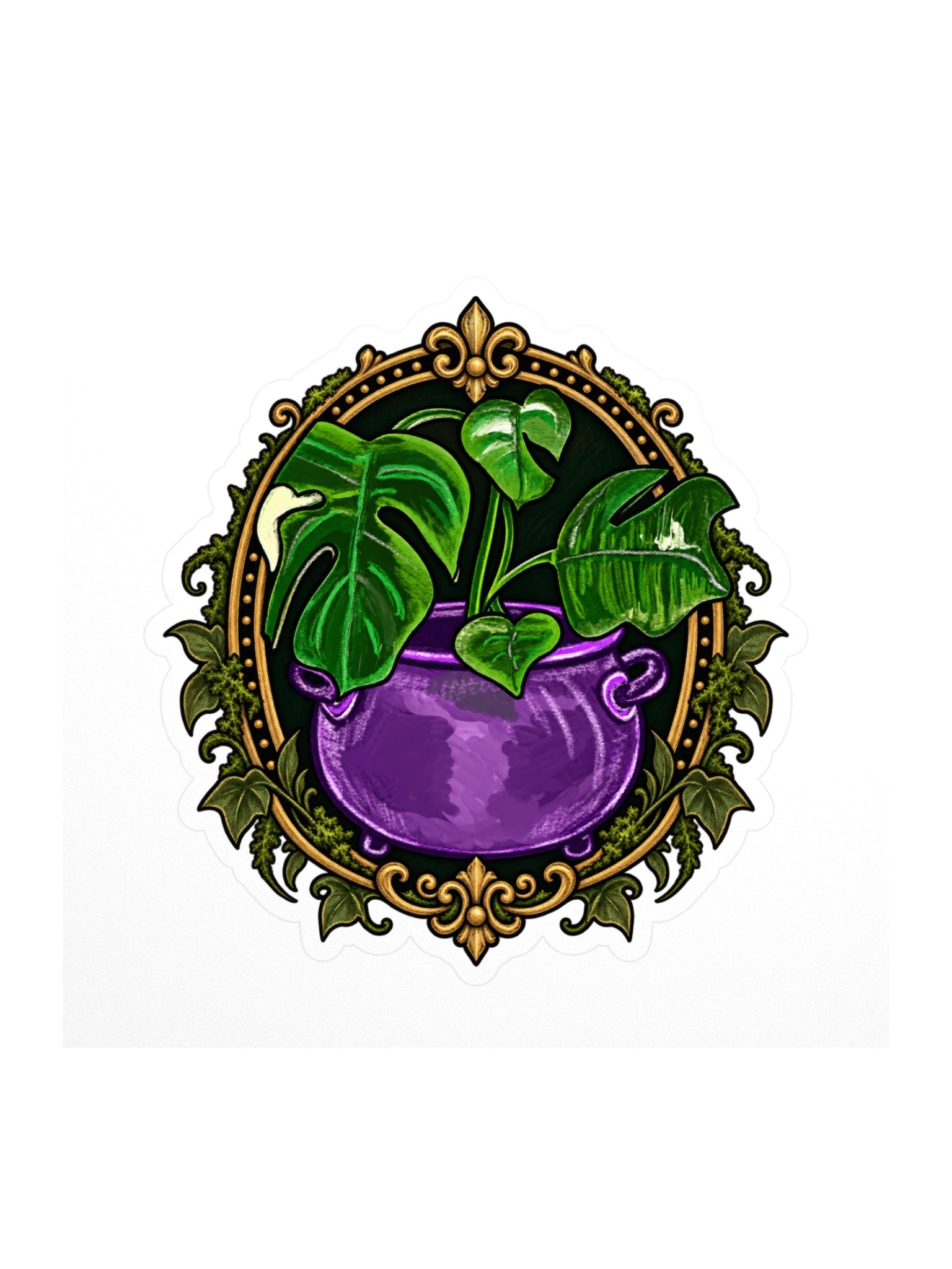 Purple Cauldron Tropical Sticker product image (1)