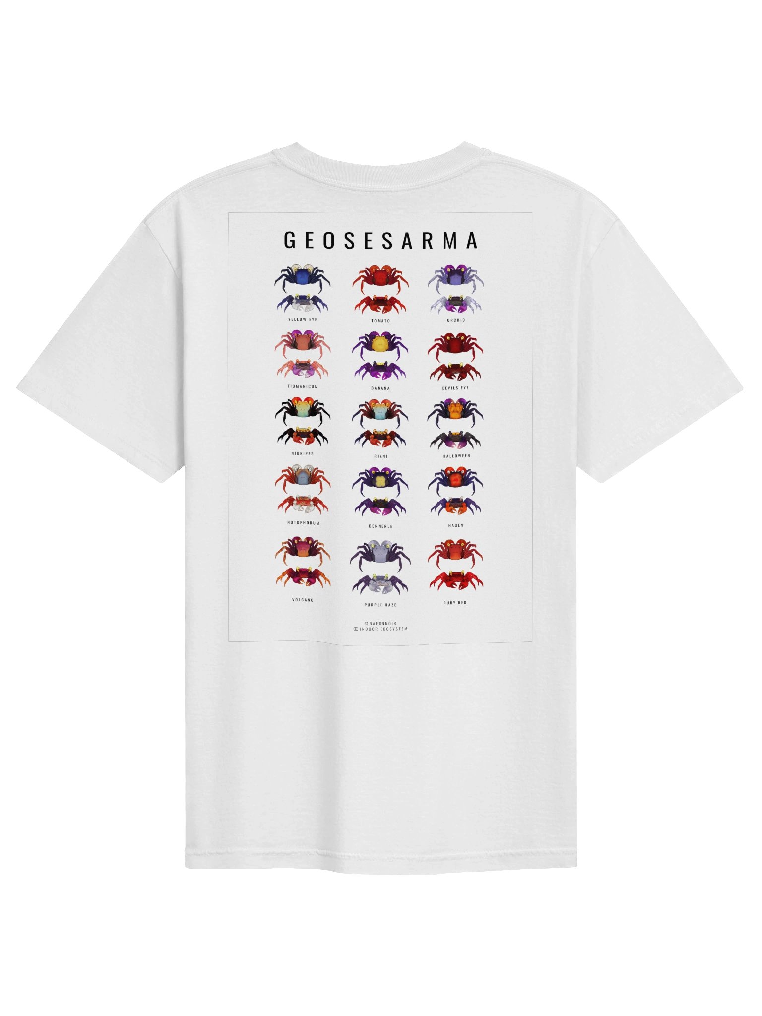VAMPIRE CRAB SPECIES POSTER T-SHIRT product image (2)
