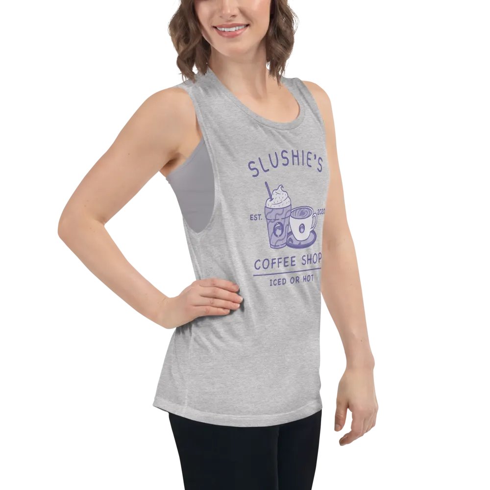 Slushie's Coffee Shop (Purple) | Women's Muscle Tank product image (7)